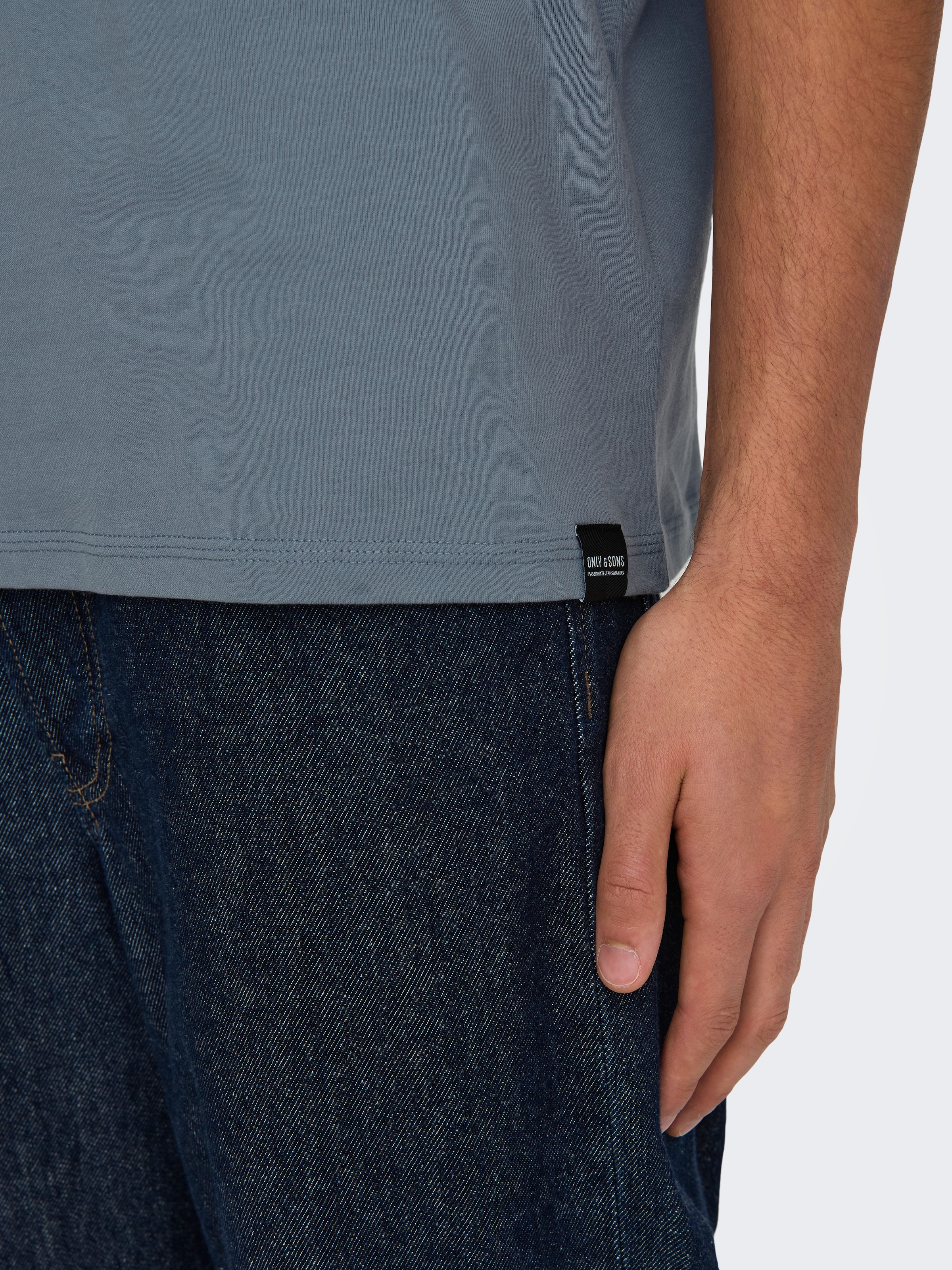 ONLY & SONS Rundhalsshirt »ONSMAX LIFE REG SS STITCH TEE«