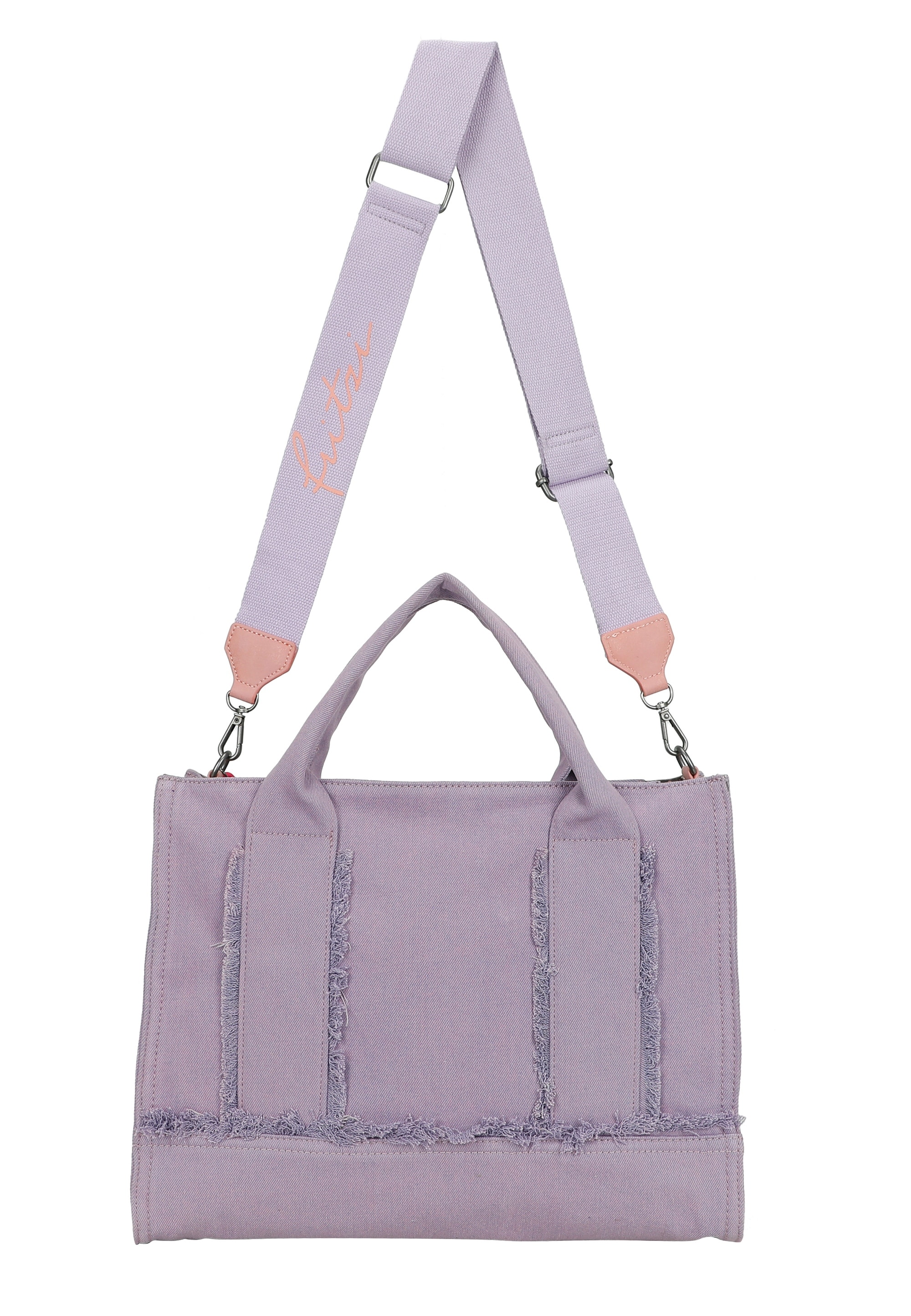Fritzi aus Preußen Henkeltasche »Tote Bag Limited Washed Denim«, mit Fransen