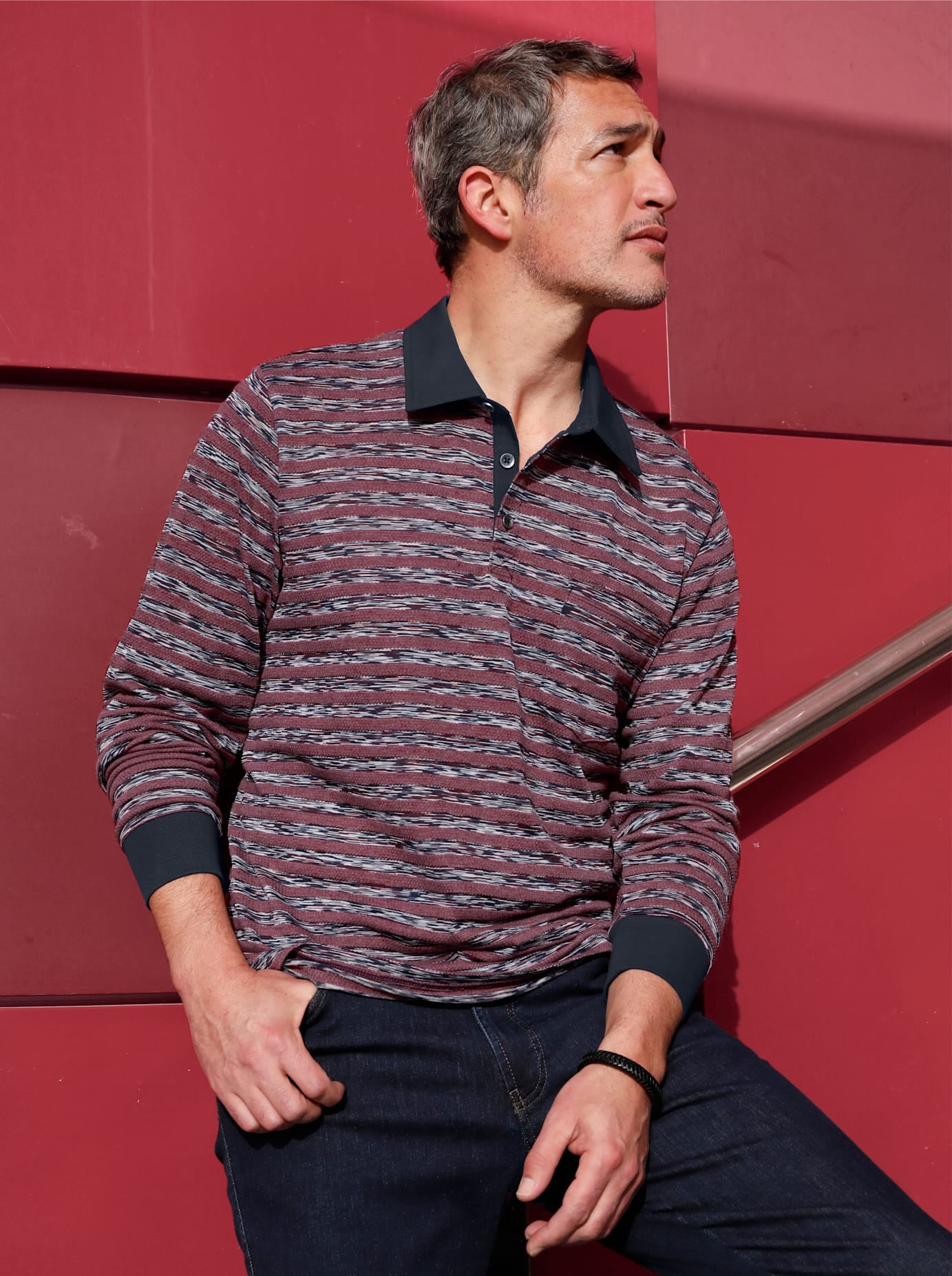 Marco Donati Langarmshirt "Langarm-Shirt" 1 Stk. tlg. günstig online kaufen
