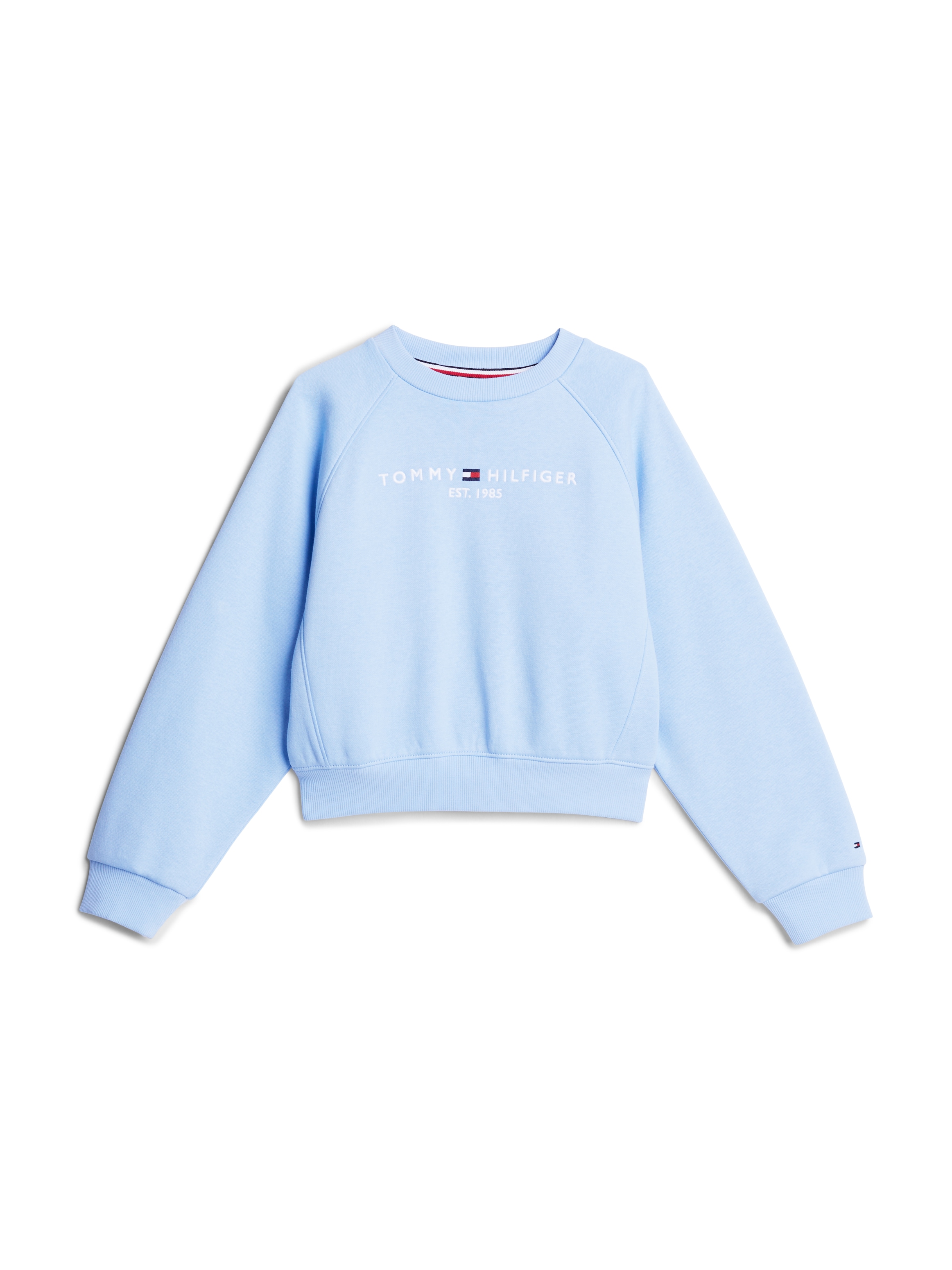 Tommy Hilfiger Sweatshirt »ESSENTIAL EMBROIDERED FLEECE CN«, Kinder bis 16 Jahre mit Logoprägung