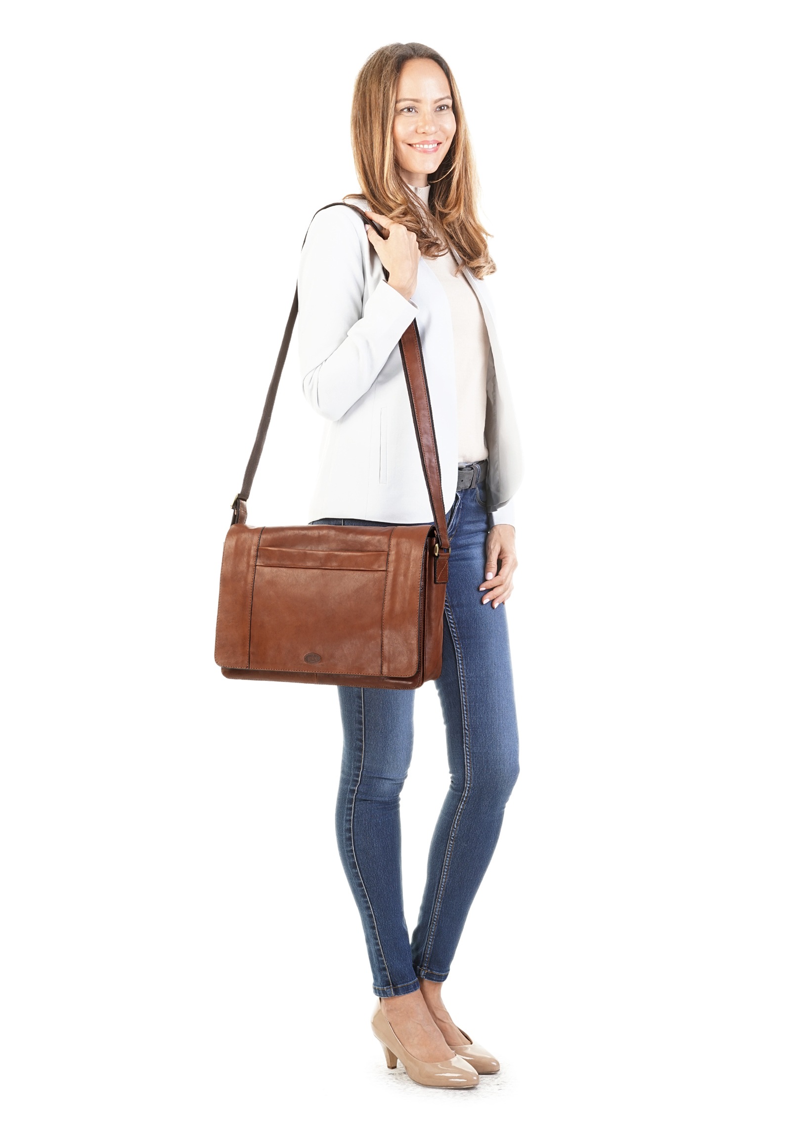 Piké Messenger Bag echt Leder günstig online kaufen