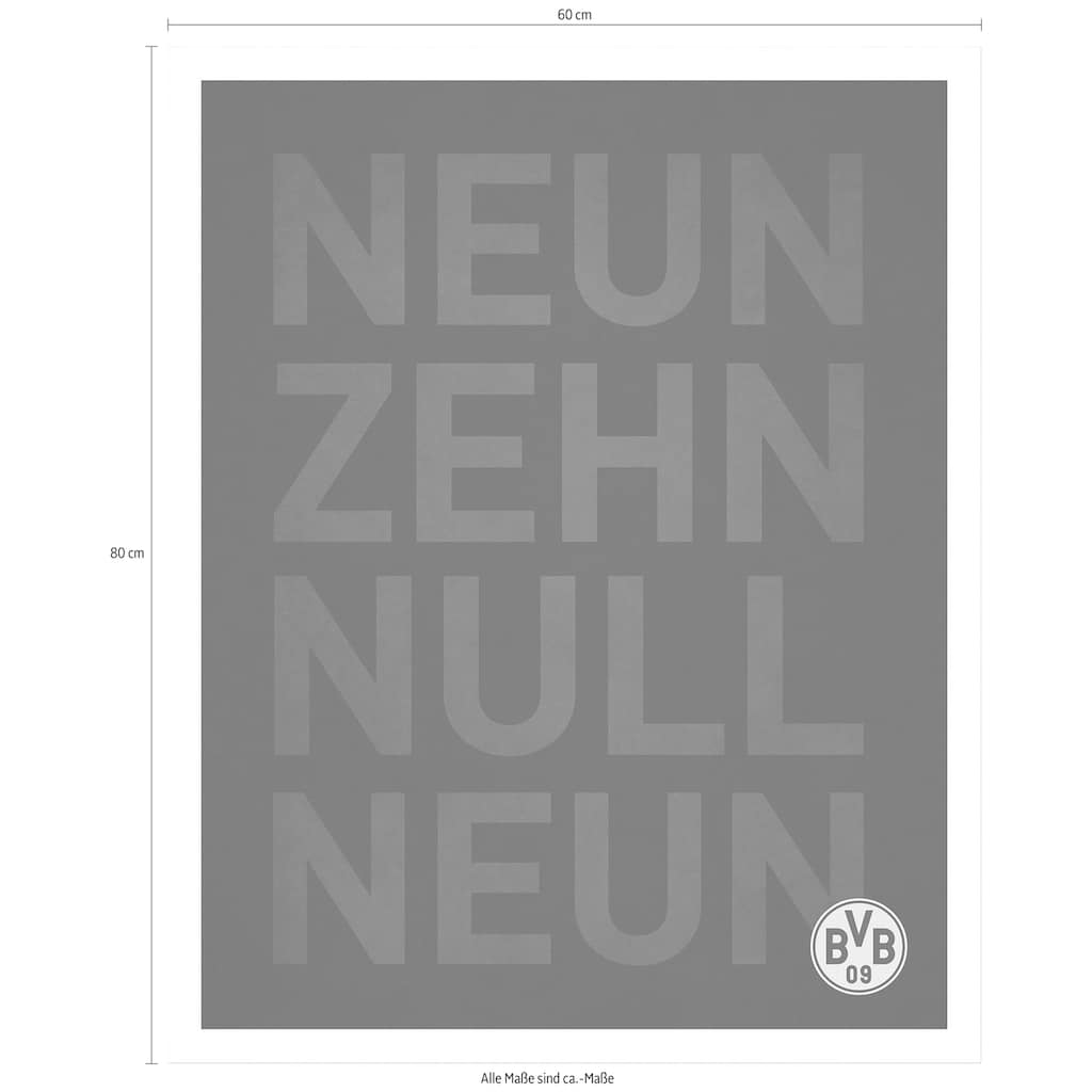 Wall-Art Poster »BVB Neun Zehn Null Neun«, Menschen, Poster ohne Bilderrahmen