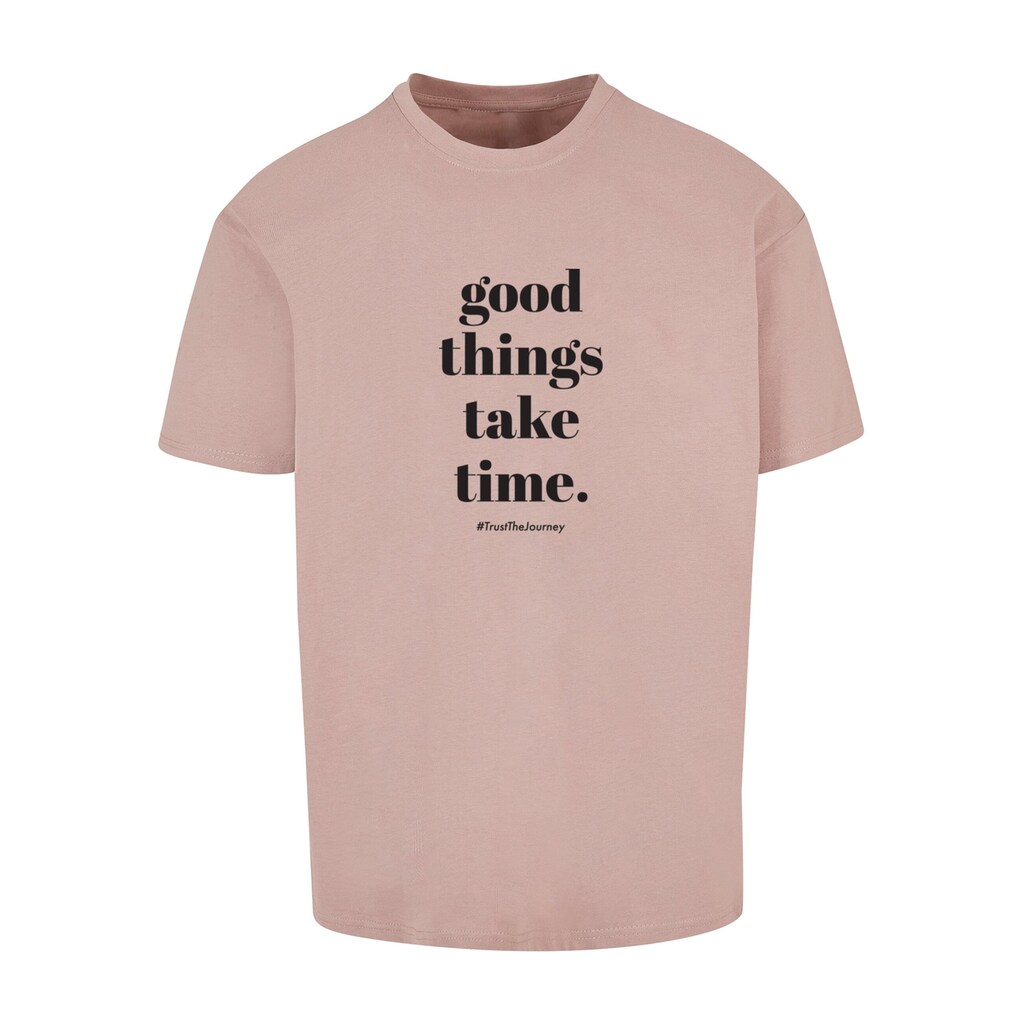Merchcode T-Shirt »Merchcode Herren Good Things Take Time Heavy Oversize Tee«, (1 tlg.)
