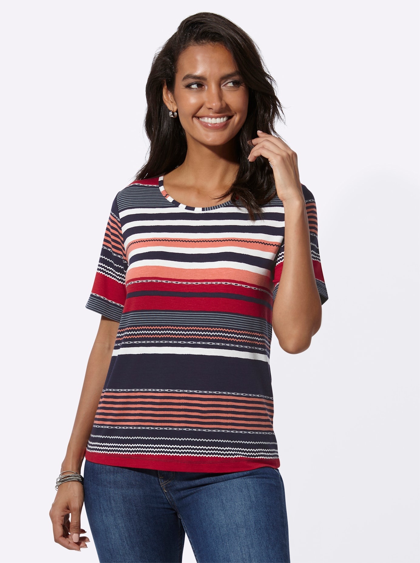 Casual Looks Kurzarmshirt "Kurzarm-Shirt" 1 Stk. tlg. günstig online kaufen