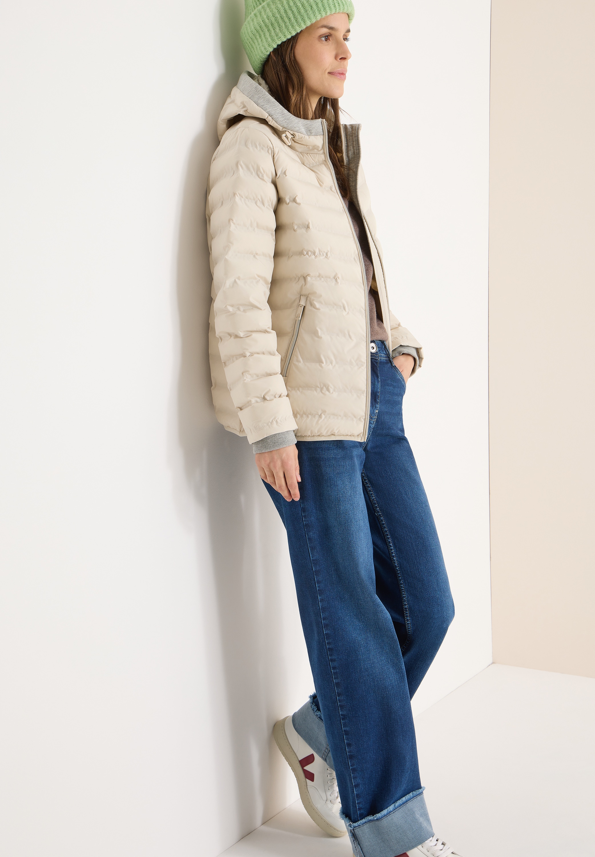 Cecil Steppjacke ohne Kapuze in Welded-Optik