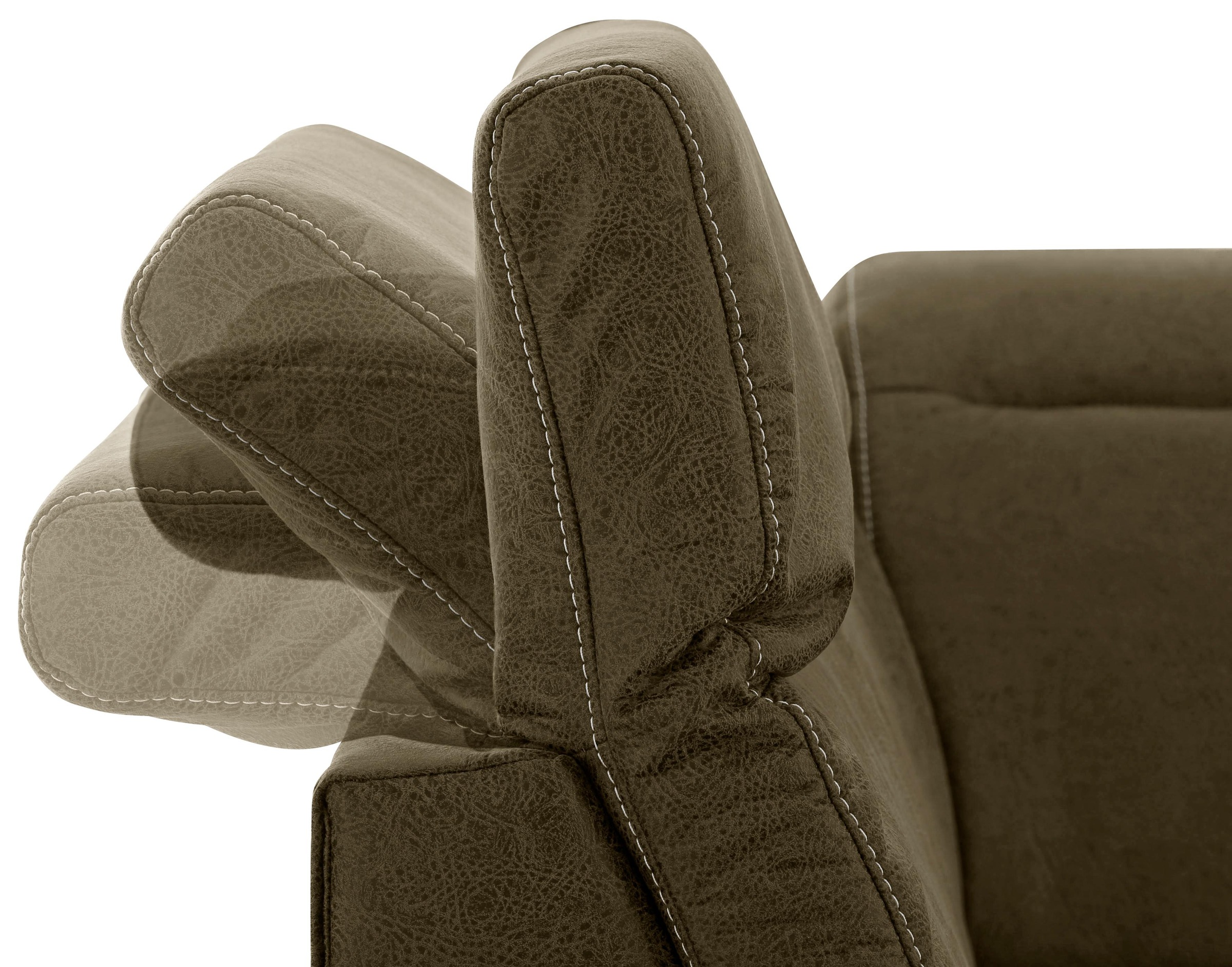 Home affaire Ecksofa »Solvei L-Form«, wahlweise auch mit Kopfteilverstellung und Bettfunktion, Federkern