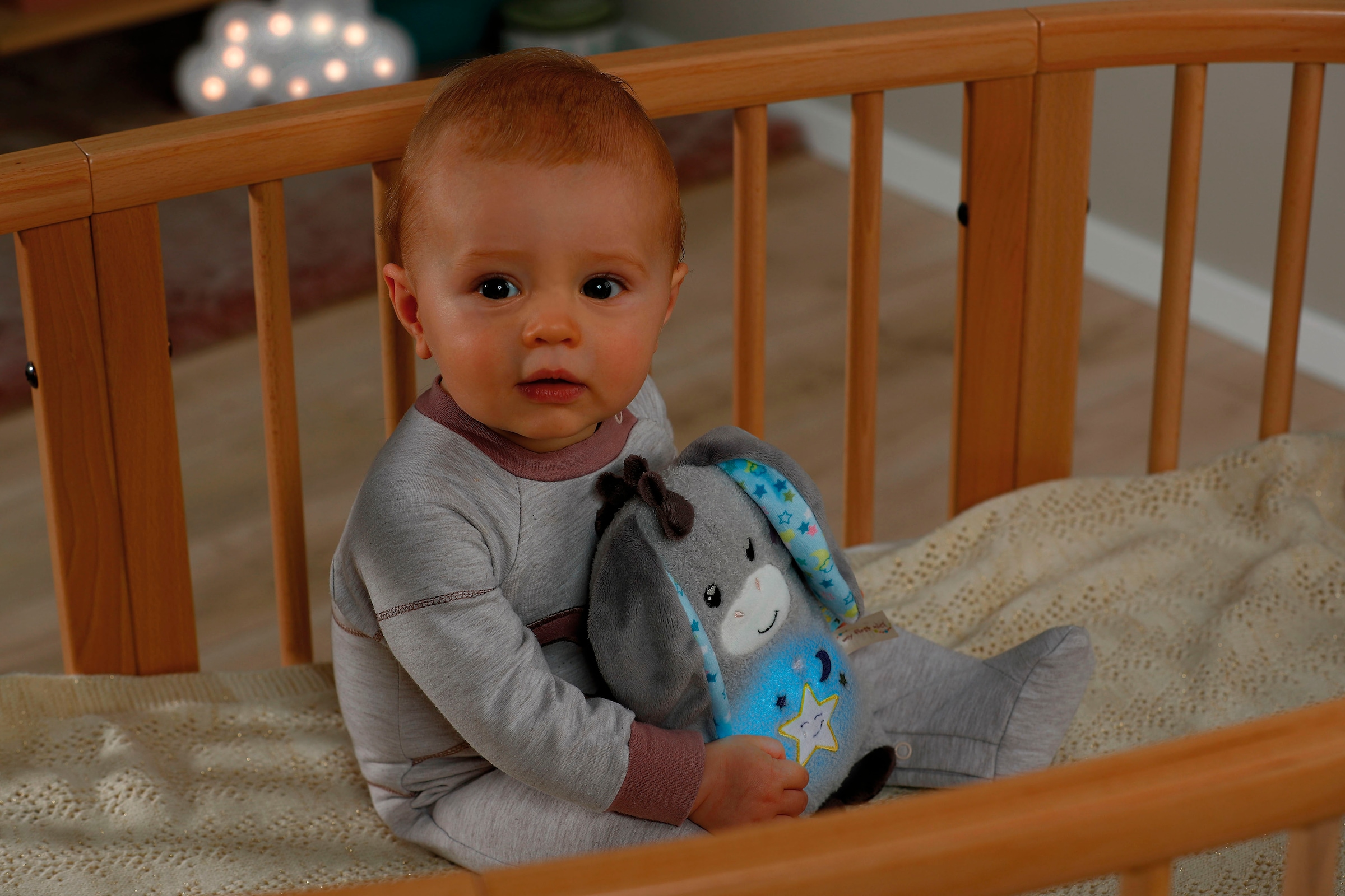 Nici Kuscheltier »My First NICI, Esel Littledoo 25 cm«, Baby Einschlafhilfe; mit Licht und Sound
