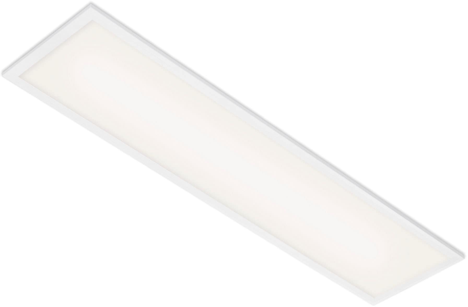 Briloner Leuchten LED Panel »7067016 Simple«, Leuchtmittel LED-Board | LED fest integriert, Deckenlampe, 100x25x6cm, Weiß, 22W, Wohnzimmer, Schlafzimmer, Küche