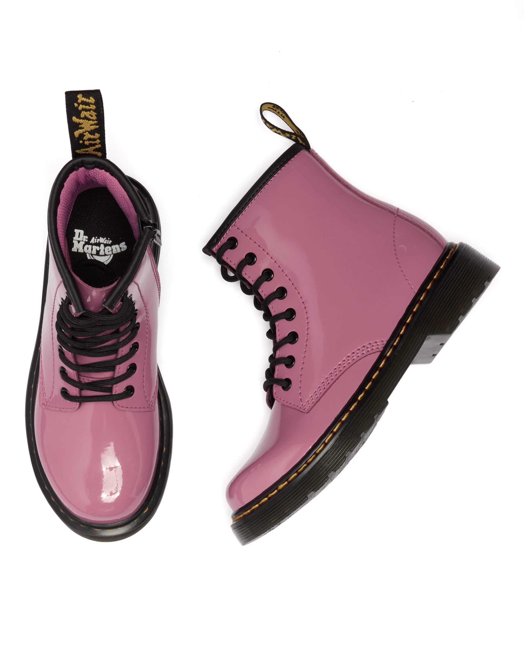 Thumbnail - DR. MARTENS Schnürboots "Junior 1460 8-Loch Lacklederstiefel" Lackstiefel, Kinderstiefel, Freizeitschuh mit Reißverschlu...
