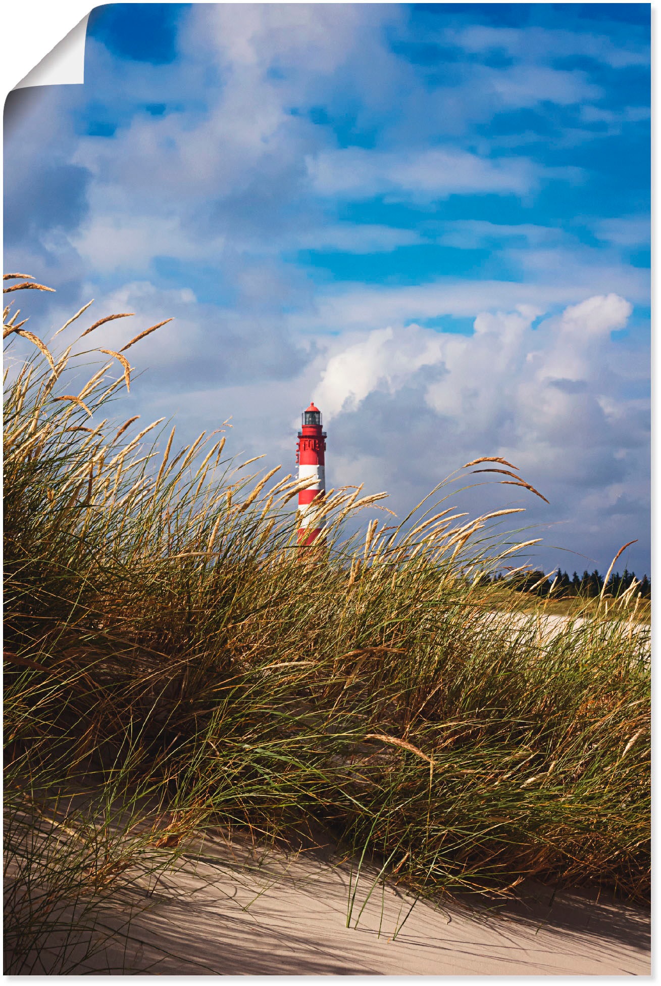 Artland Poster "Sommerimpression Amrumer Leuchtturm" Gebäude 1 Stk. tlg. ohne Rahmen