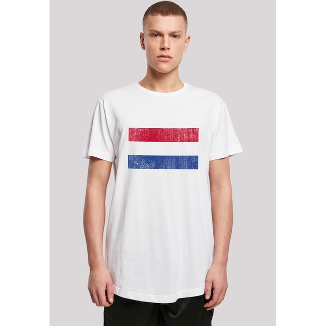 F4NT4STIC T-Shirt »Netherlands NIederlande Holland Flagge distressed«, Print  ▷ bestellen | BAUR