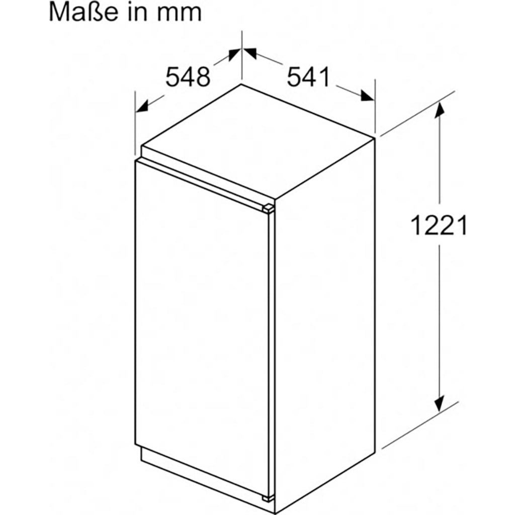 Constructa Einbaukühlschrank »CK141NSE0«, CK141NSE0, 122,1 cm hoch, 54,1 cm breit