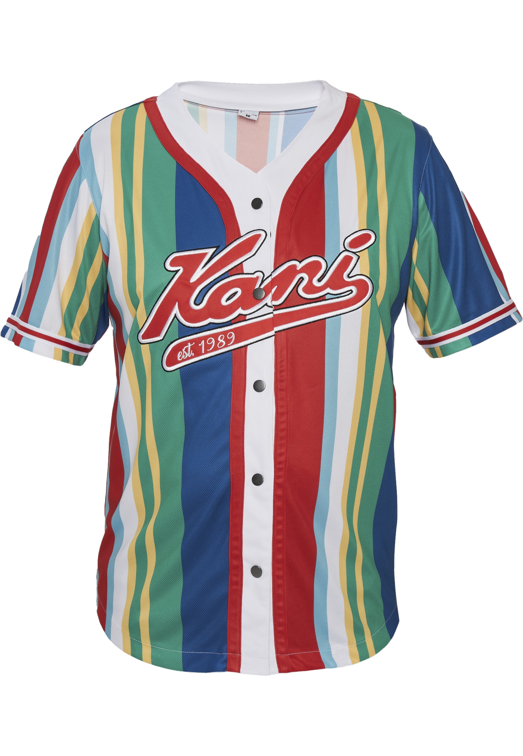 Karl Kani T-Shirt "Karl Kani Herren KM232-010-1 KK Varsity Striped Baseball Shirt" 1 Stk.