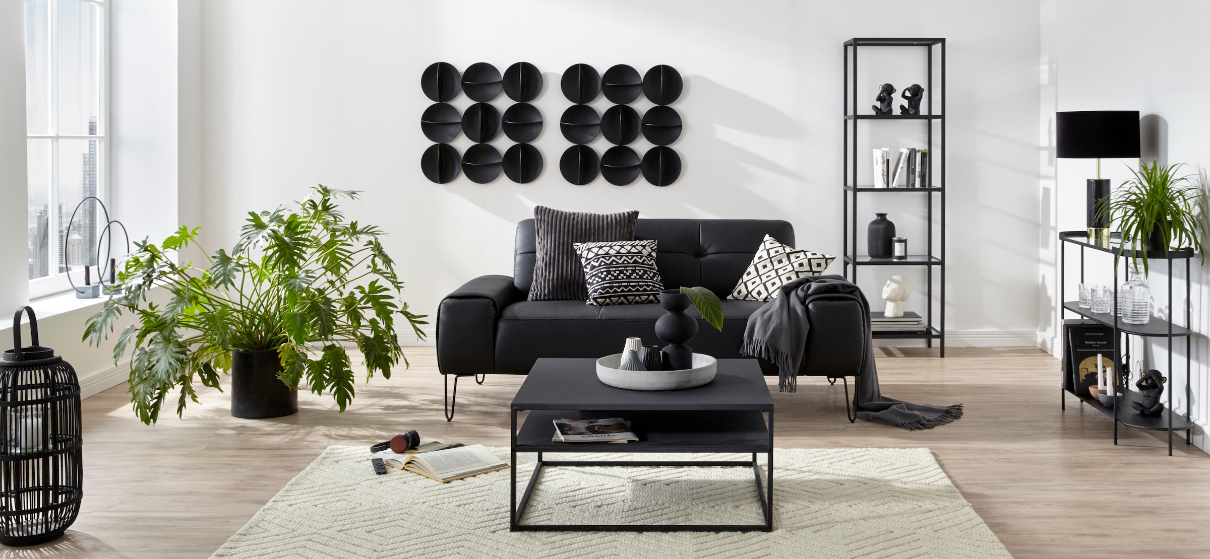 Wohnzimmer bestehend Elementen, Home BAUR aus | Metall, by Gercke Lena Wanddeko, LeGer kaufen »Kreise«, aus 9 Wanddekoobjekt