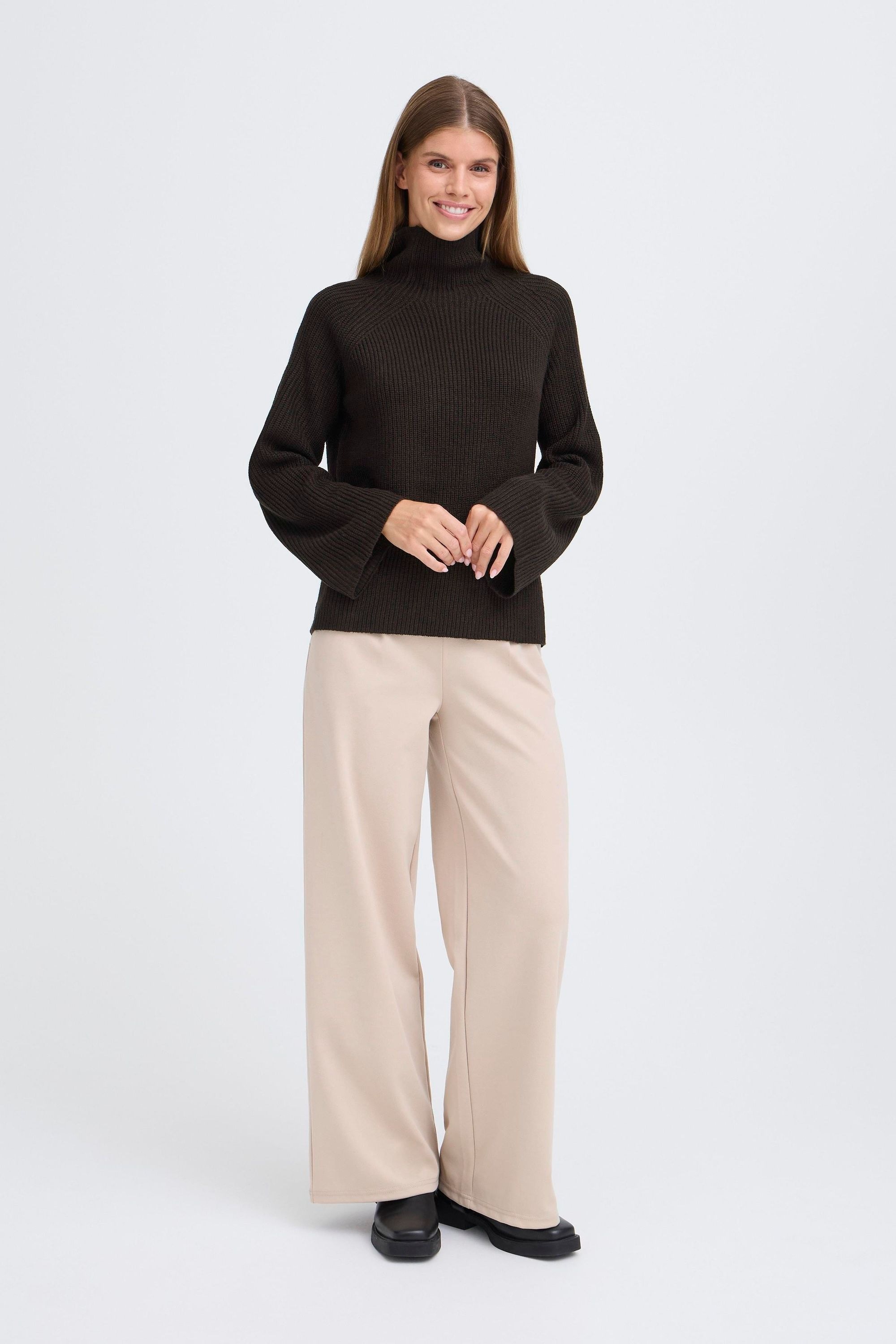 OXMO Strickfleece-Pullover »Strickpullover OXBMMNELLY TURTLENECK«