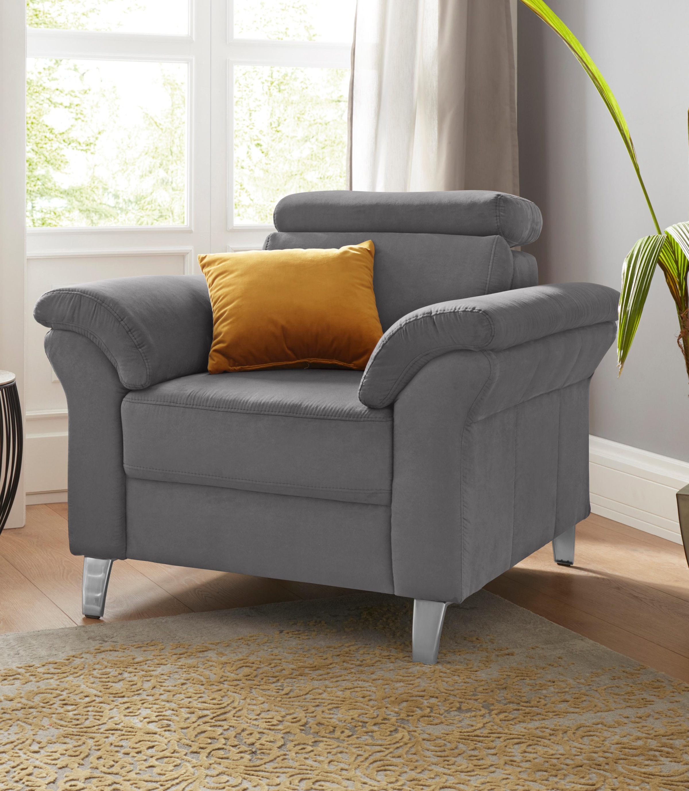 sit&more Sessel »Arngast«, inklusive Federkern und Kopfteilverstellung