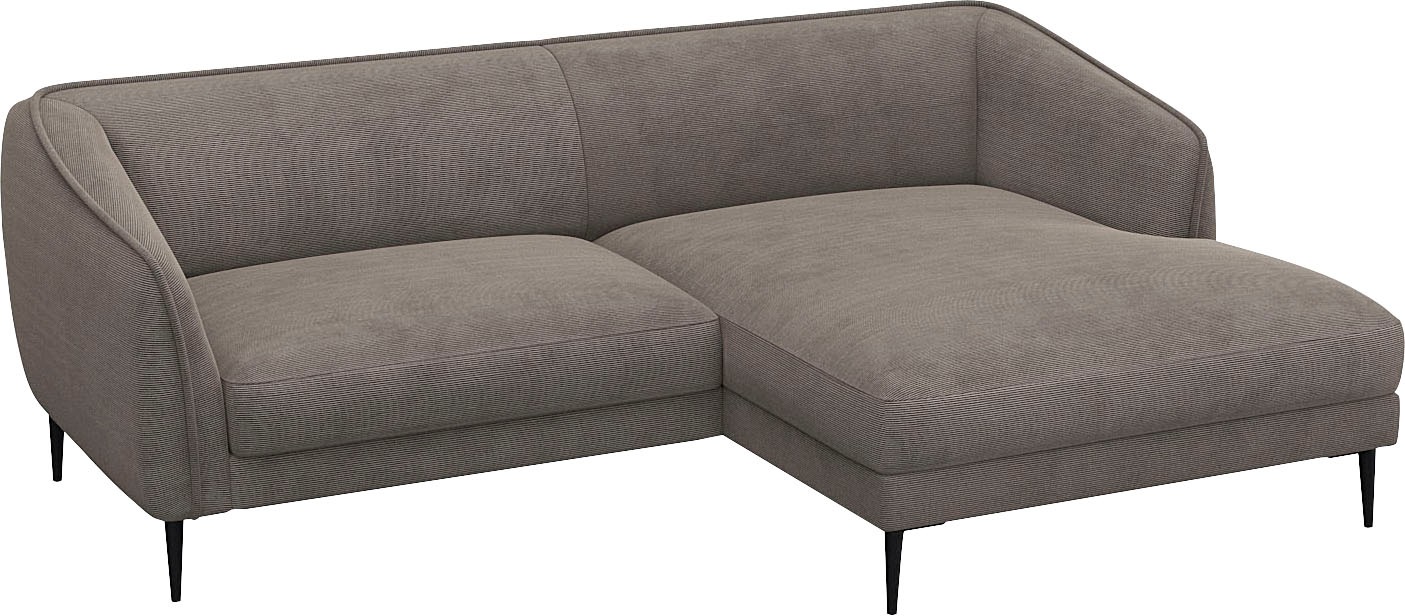 FLEXLUX Ecksofa "Belle Designsofa, bequem durch Kaltschaum im Sitz, OTTOs C günstig online kaufen