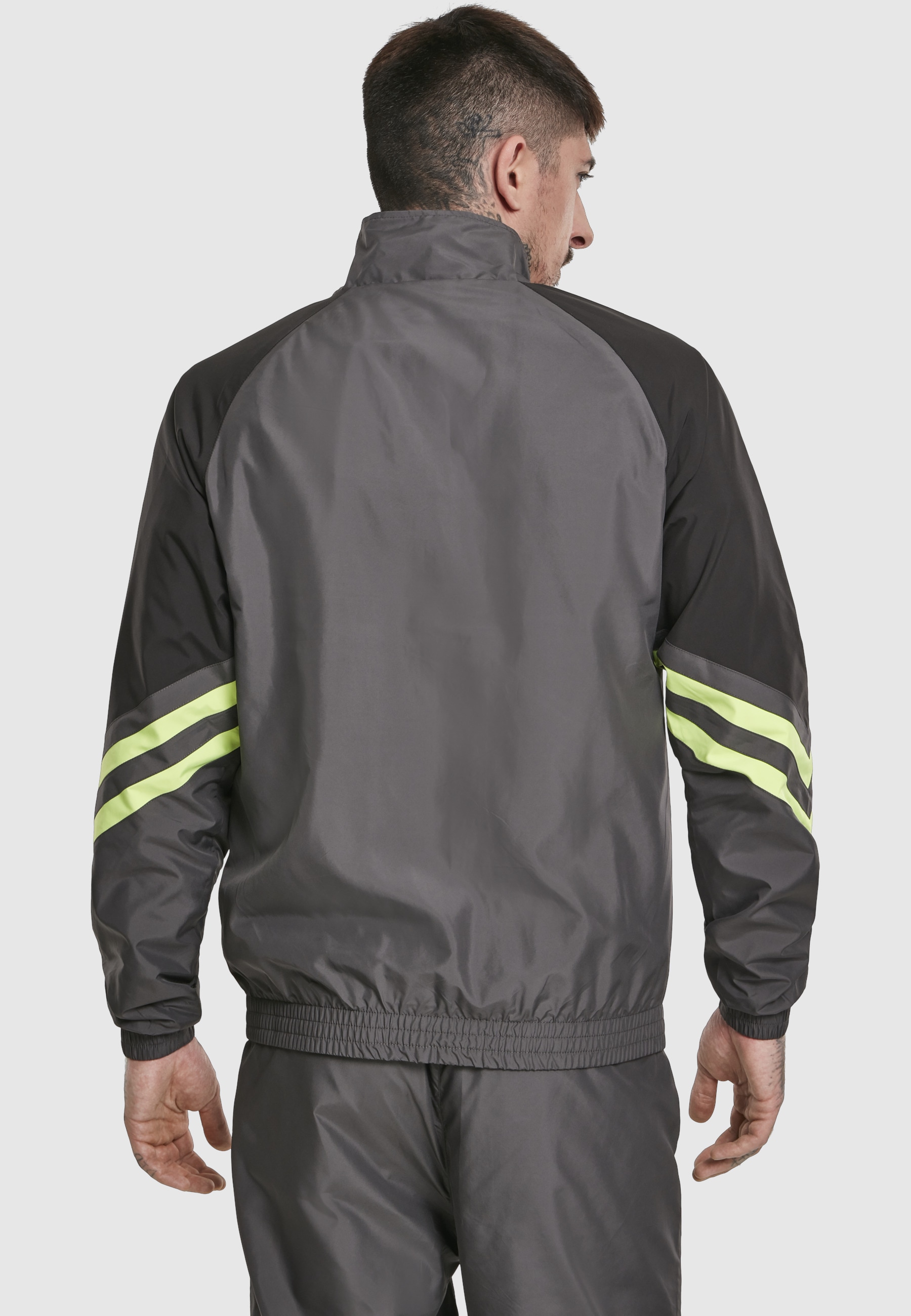 URBAN CLASSICS Trainingsjacke »Urban Classics Herren Block Sport Track Jacket« 1 Stk. tlg. ohne Kapuze