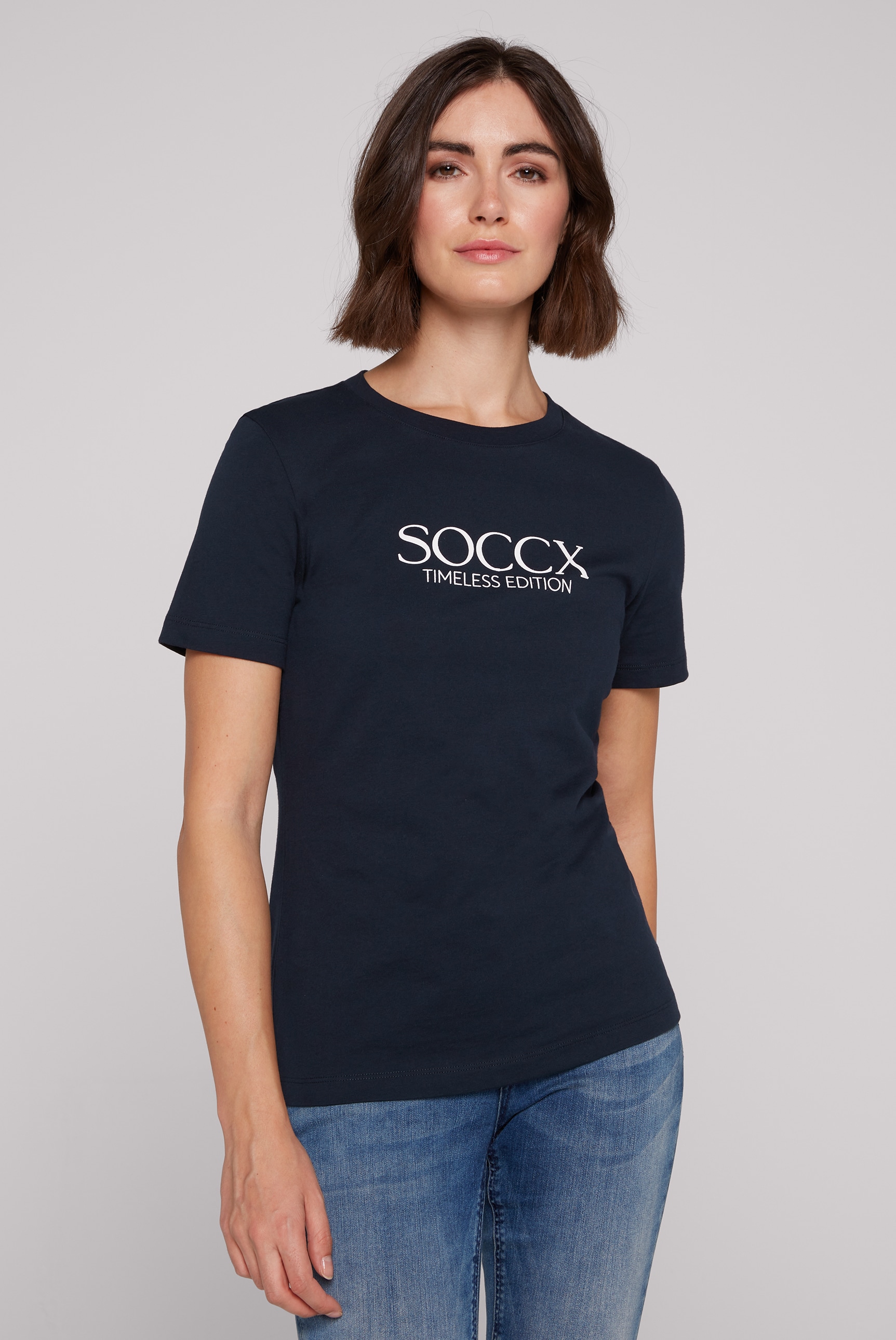 SOCCX Rundhalsshirt, aus Baumwolle