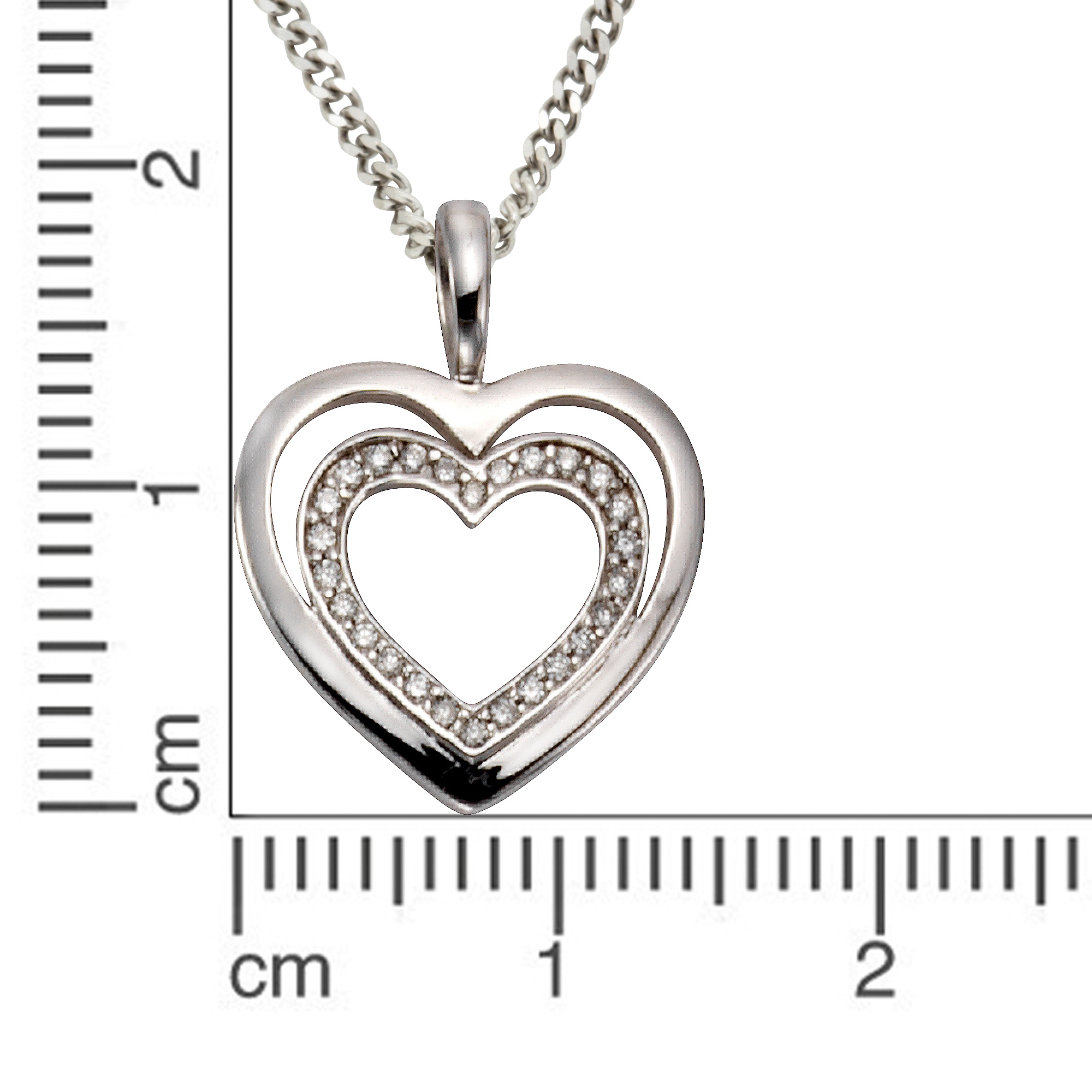 Orolino Kette mit Anhänger »585/- Weißgold Brillanten«