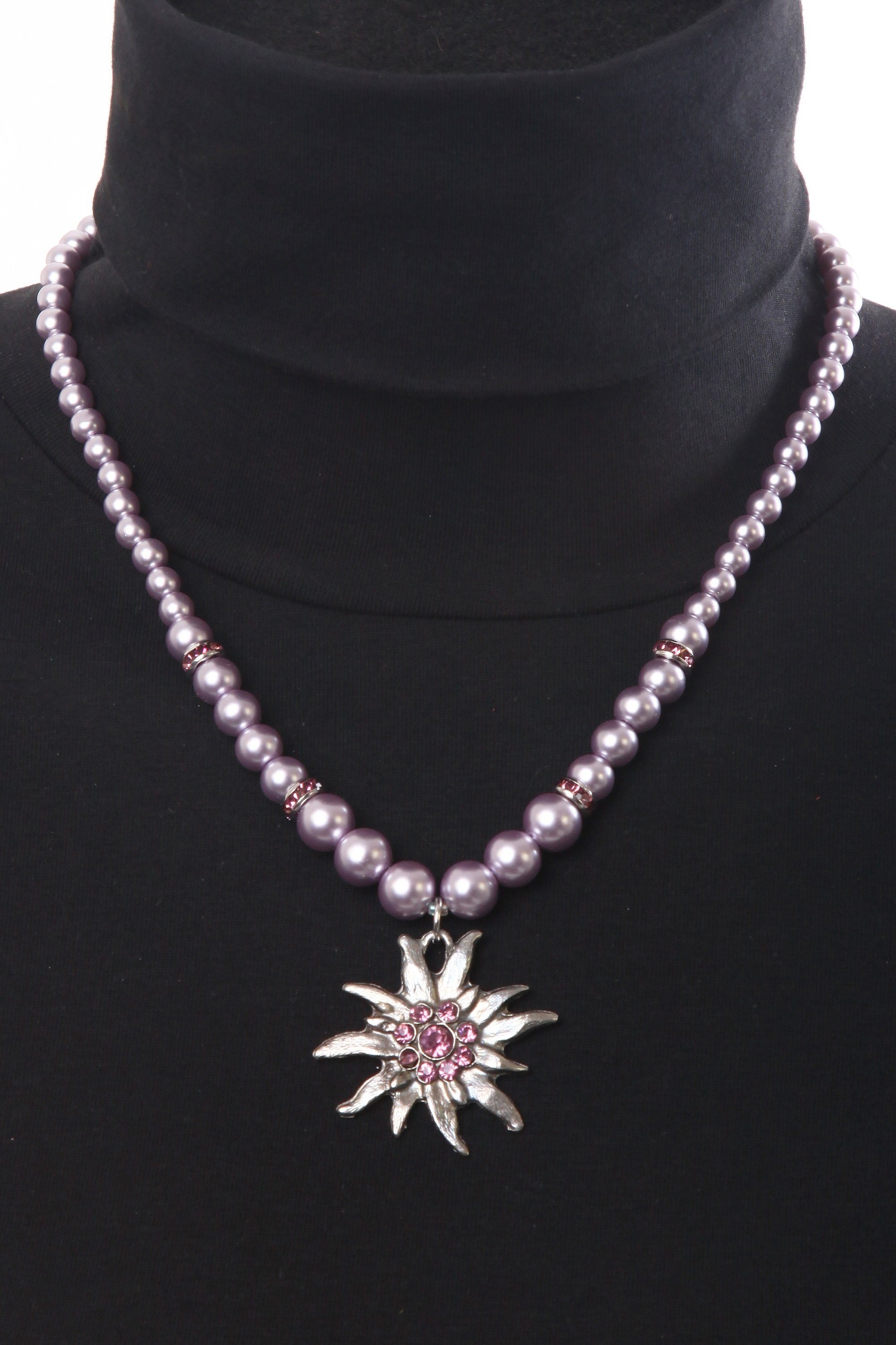 Allgäu Rebell Collier »Elenia«, mit Edelweiß Anhänger