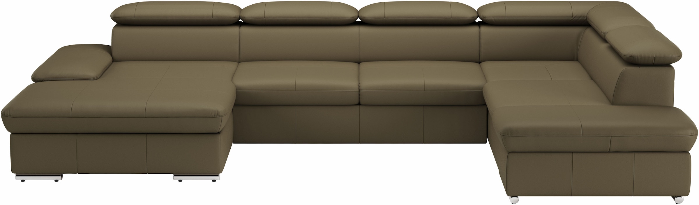 sit&more Wohnlandschaft "Valantine U-Form, B: 349 cm" mit Arm- & Kopfteilverstellung, optional mit Schlaffunktion