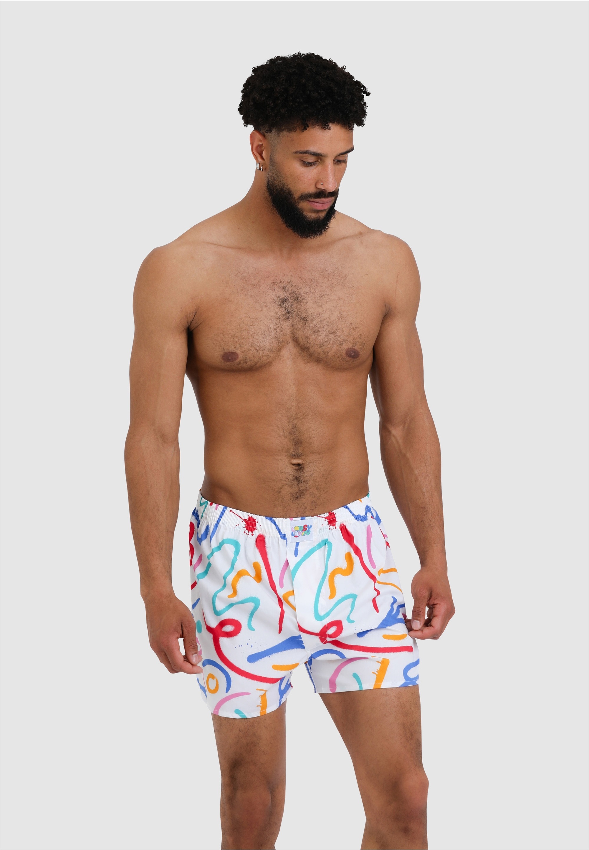 Thumbnail - Lousy Livin Boxershorts "Kueken & Lines" mit buntem Design