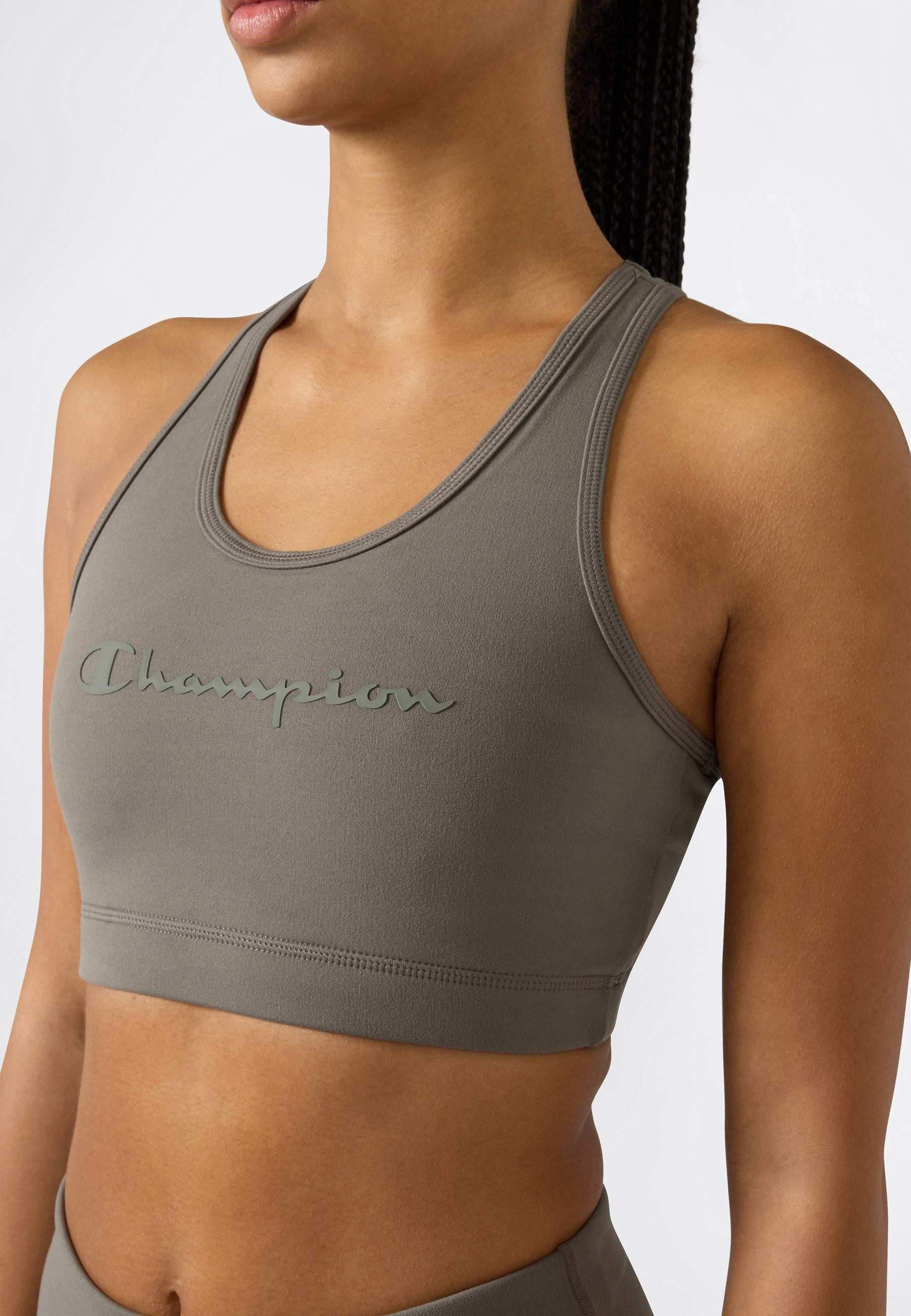 Champion Sport-BH "PERFRORMANCE Quick Dry Bra with big Logo" für Sportmode und Fitnessaktivitäten geeignet, sportlicher Stil