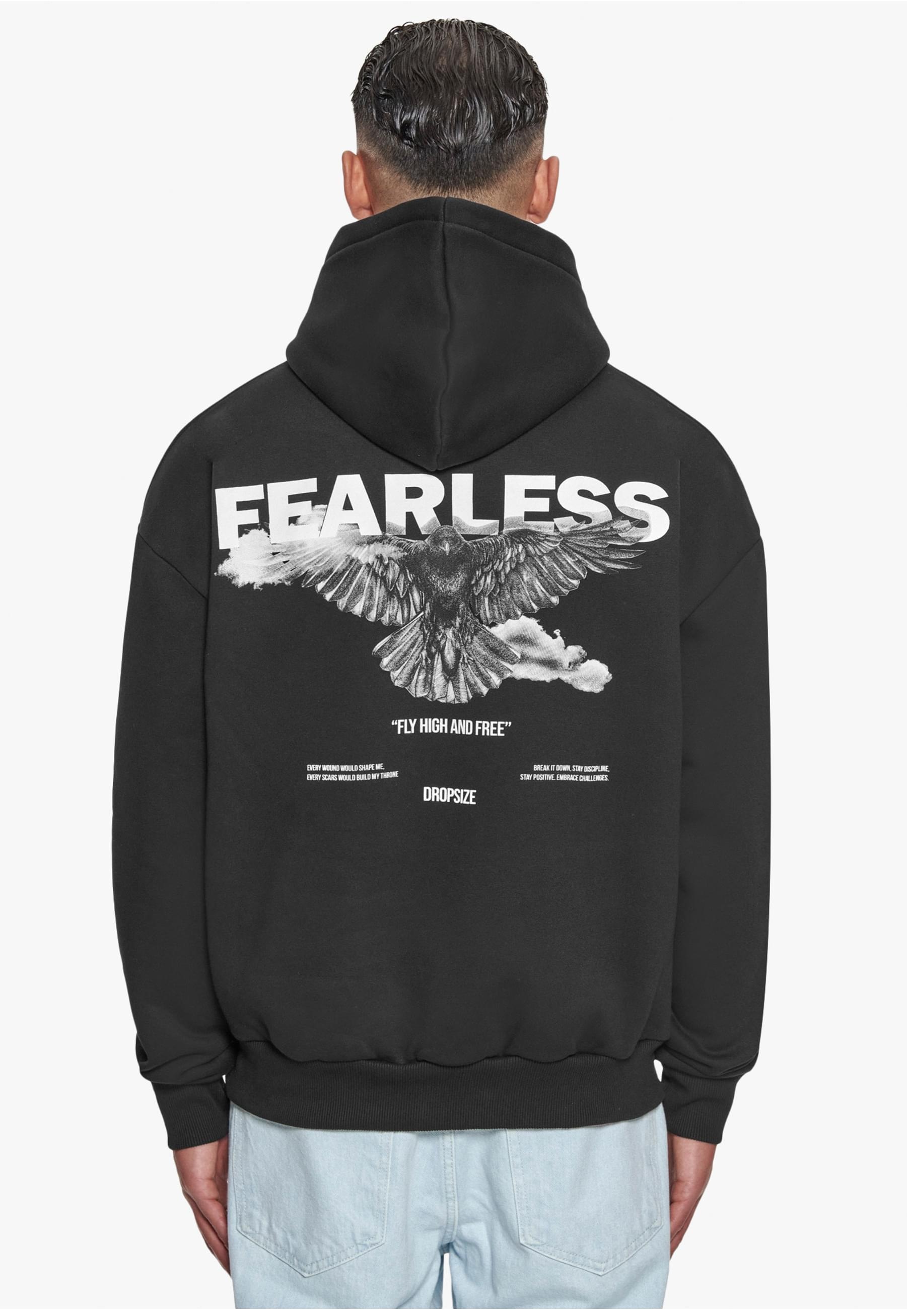 Dropsize Kapuzensweatshirt »Dropsize Herren Dropsize Heavy Oversize Fearless Hoodie«, 1 Stk.
