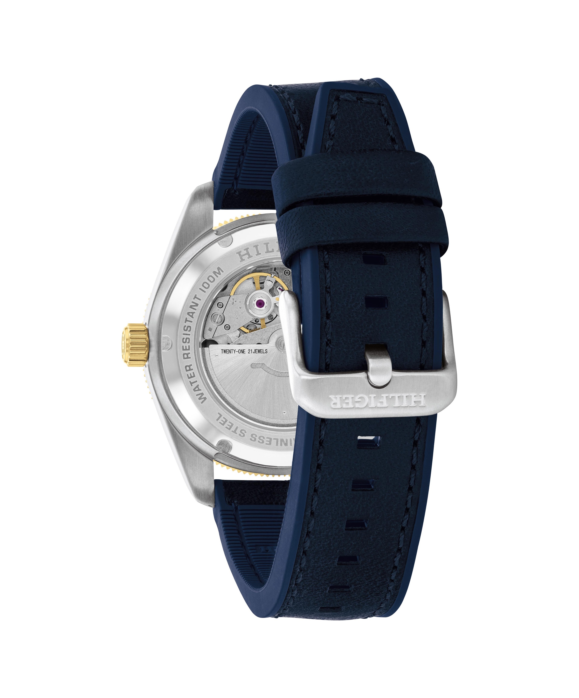 Tommy Hilfiger Automatikuhr »TH85« Armbanduhr, Herrenuhr, Mechanische Uhr, Lederarmband, analog, Tag