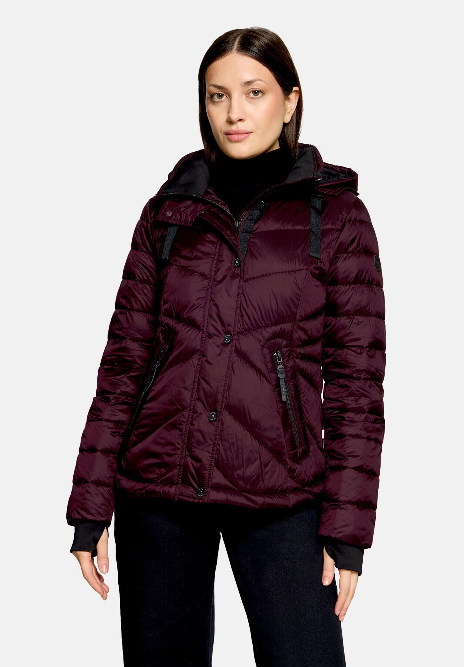 Gil Bret Winterjacke »Damen Kunstdaune« mit Kapuze