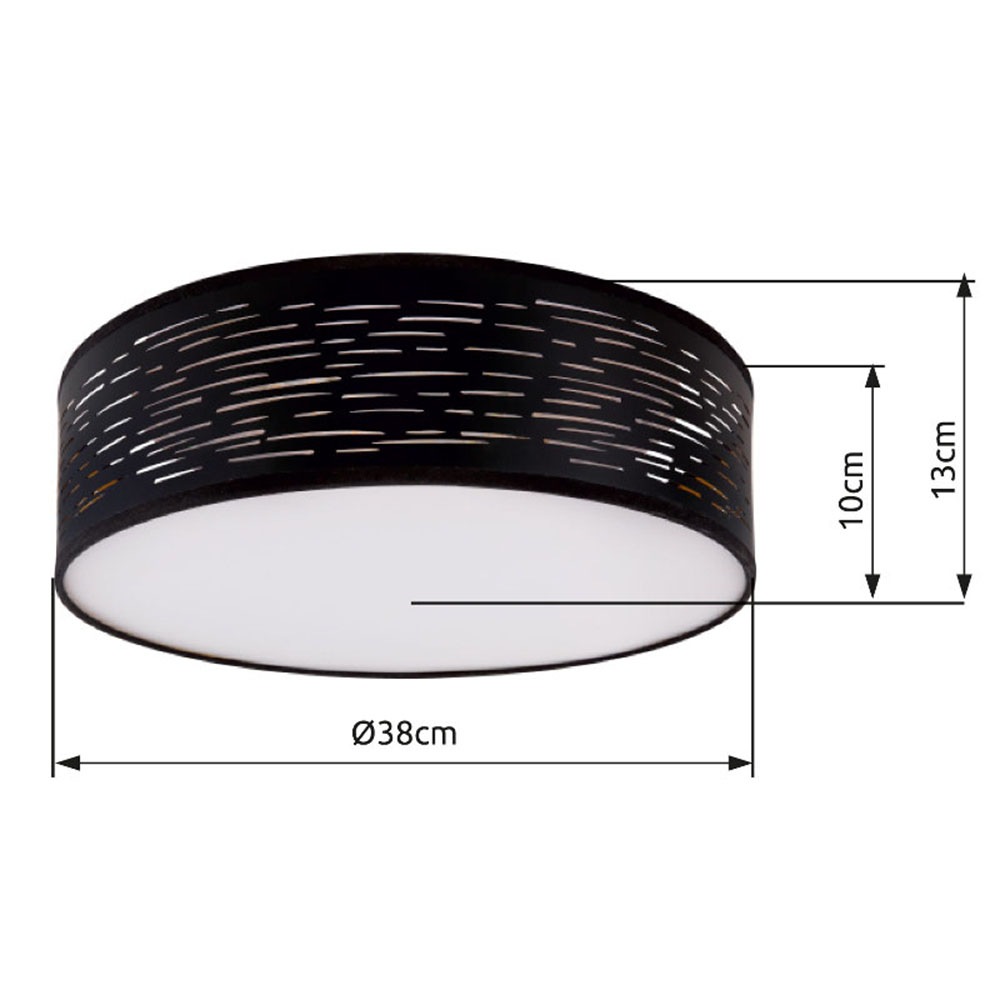 GLOBO LIGHTING LED Deckenleuchte »TUNNO« LED-Modul 1 Stk. Deckenlampe/goldfarben/Wohnzimmer/Schlafzimmer/ø: 380mm