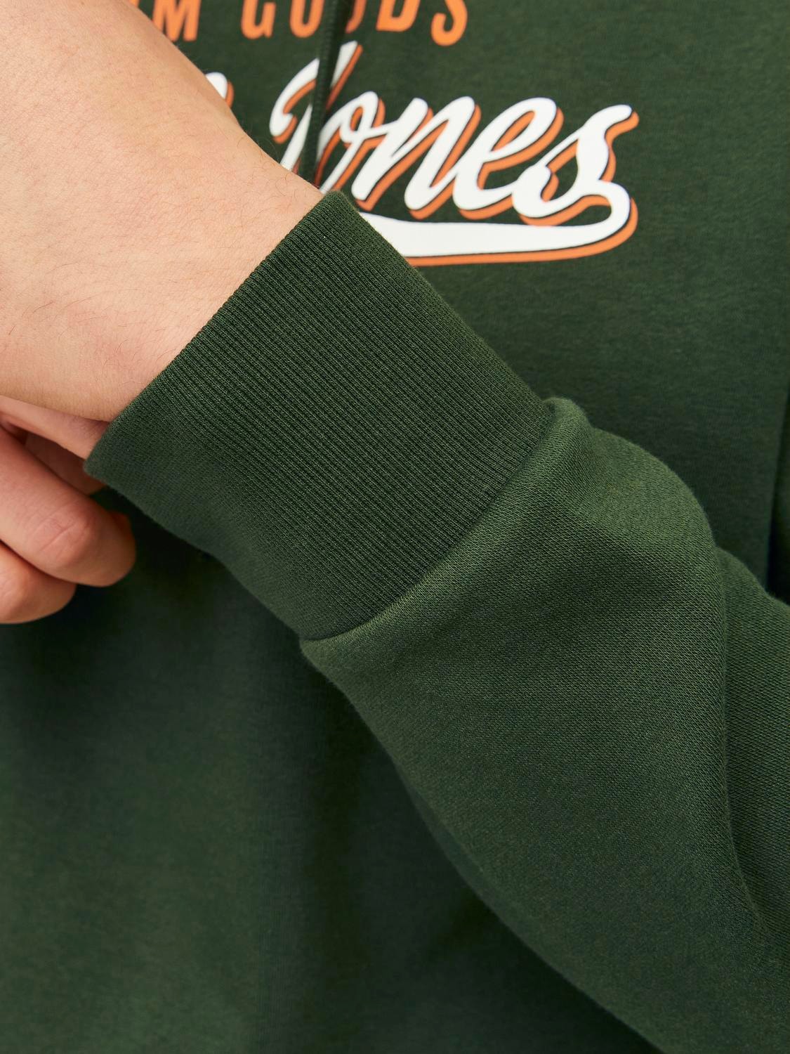 Jack & Jones Kapuzensweatshirt »JJELOGO SWEAT HOOD 2 COL 24/25 NOOS«, mit Logo Print