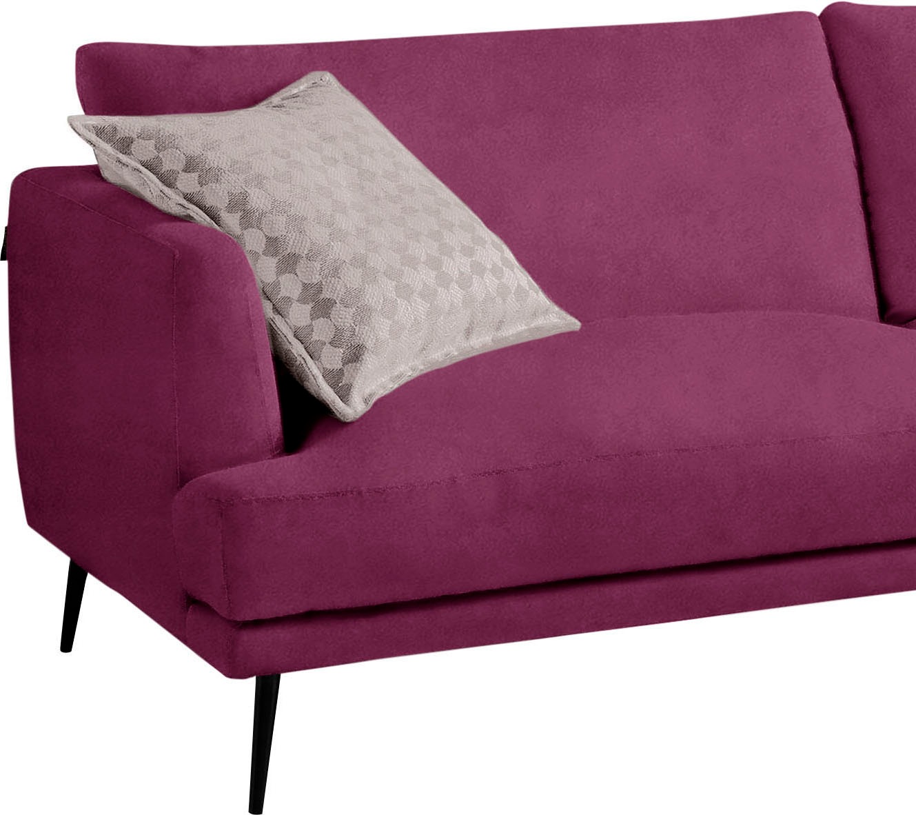 Thumbnail - Egoitaliano Ecksofa "Sophia, Designsofa mit extrakomfortablem Sitzkomfort, Breite 274cm" mit Daunenfederung, L-Form