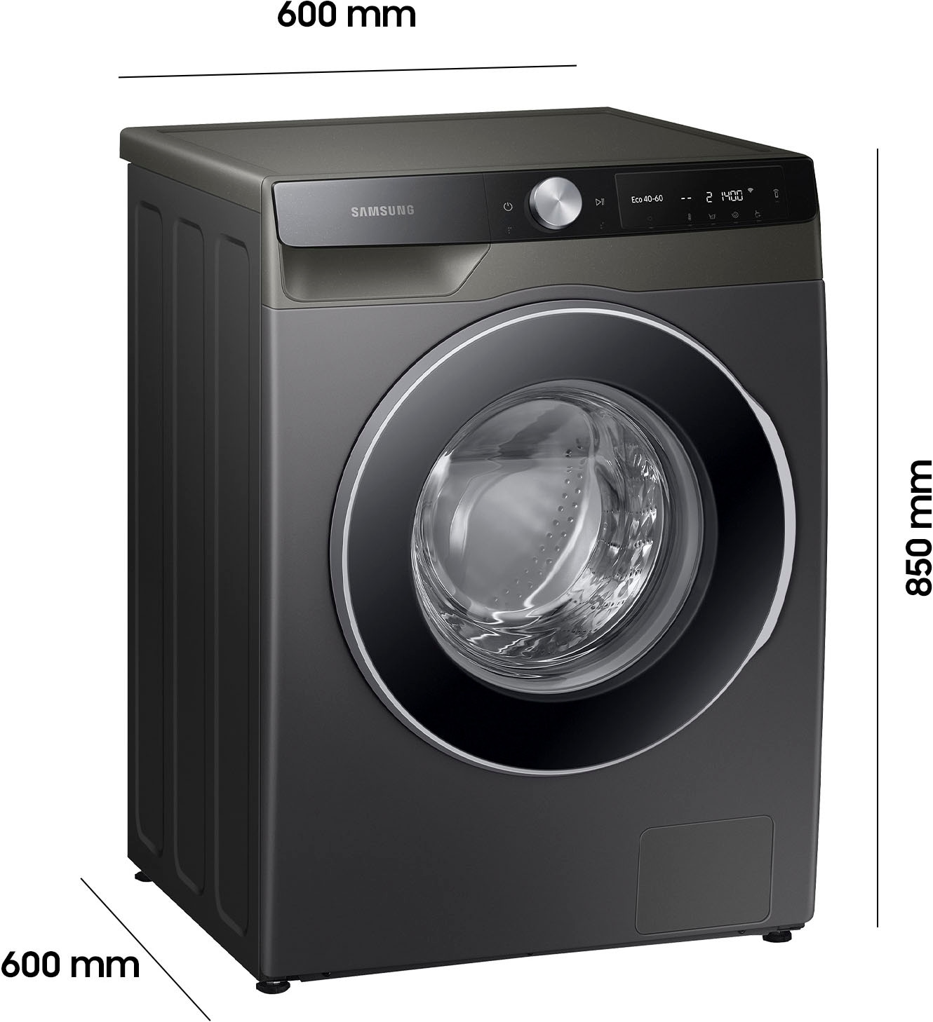 Samsung Waschmaschine »WW9GT604ALX«, WW6100T, WW9GT604ALX, 9 kg, 1400 U/min