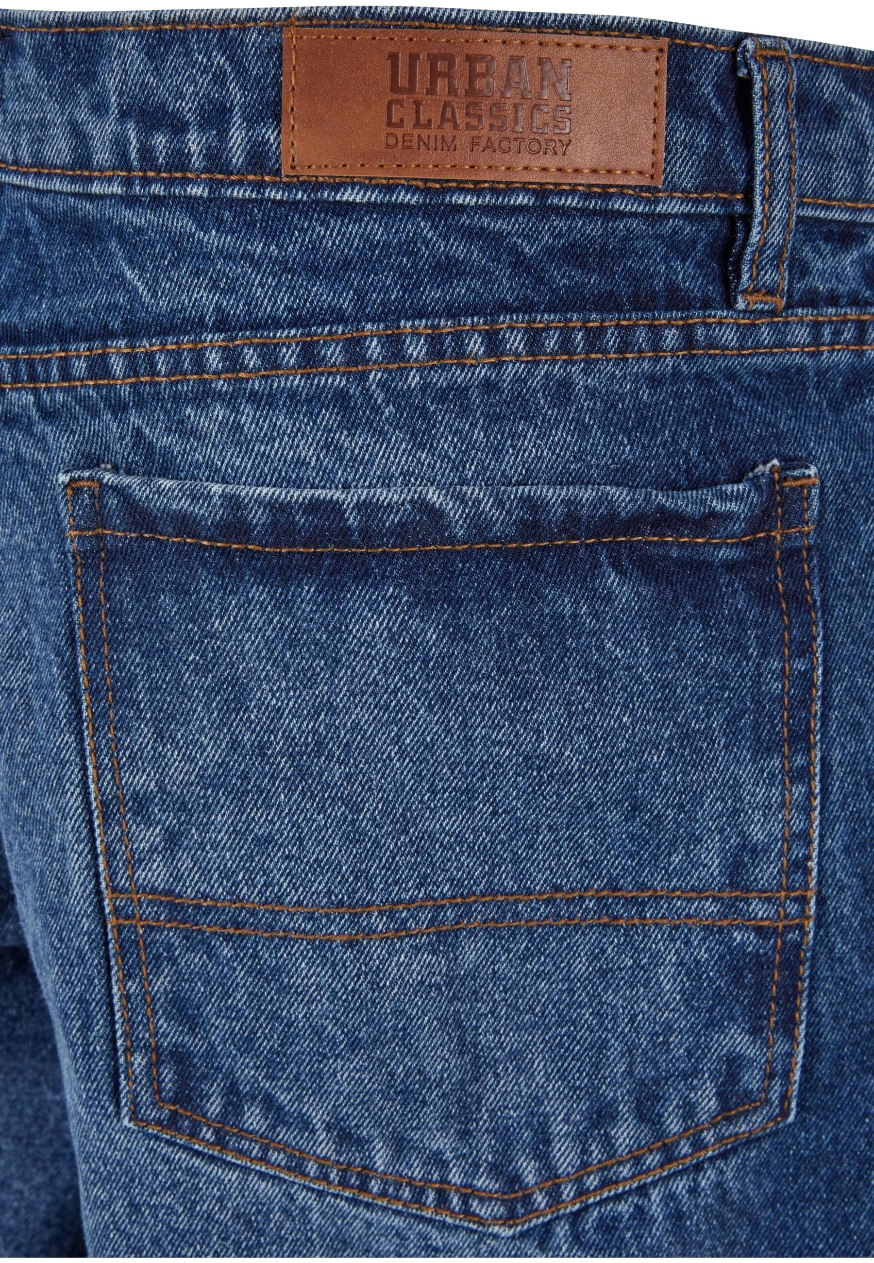 URBAN CLASSICS Bequeme Jeans »Urban Classics Herren Heavy Ounce Straight Fit Zipped Jeans«