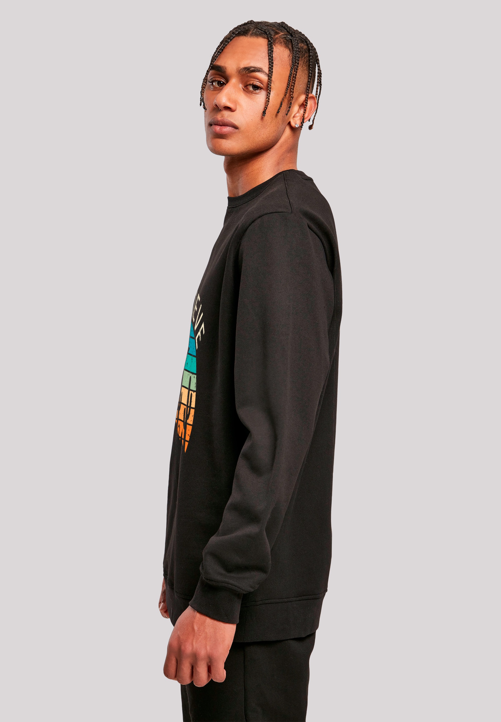 F4NT4STIC Sweatshirt »I Believe UFO Alien Sonnenuntergang«, Premium Qualität