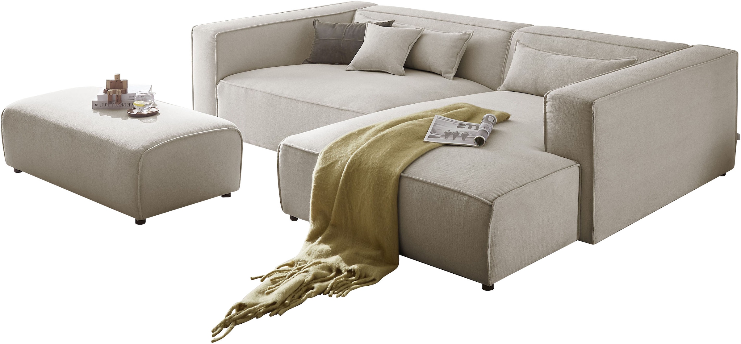 LeGer Home by Lena Gercke Polsterecke "PIARA XXL, L-Form mit Schlaffunktion günstig online kaufen