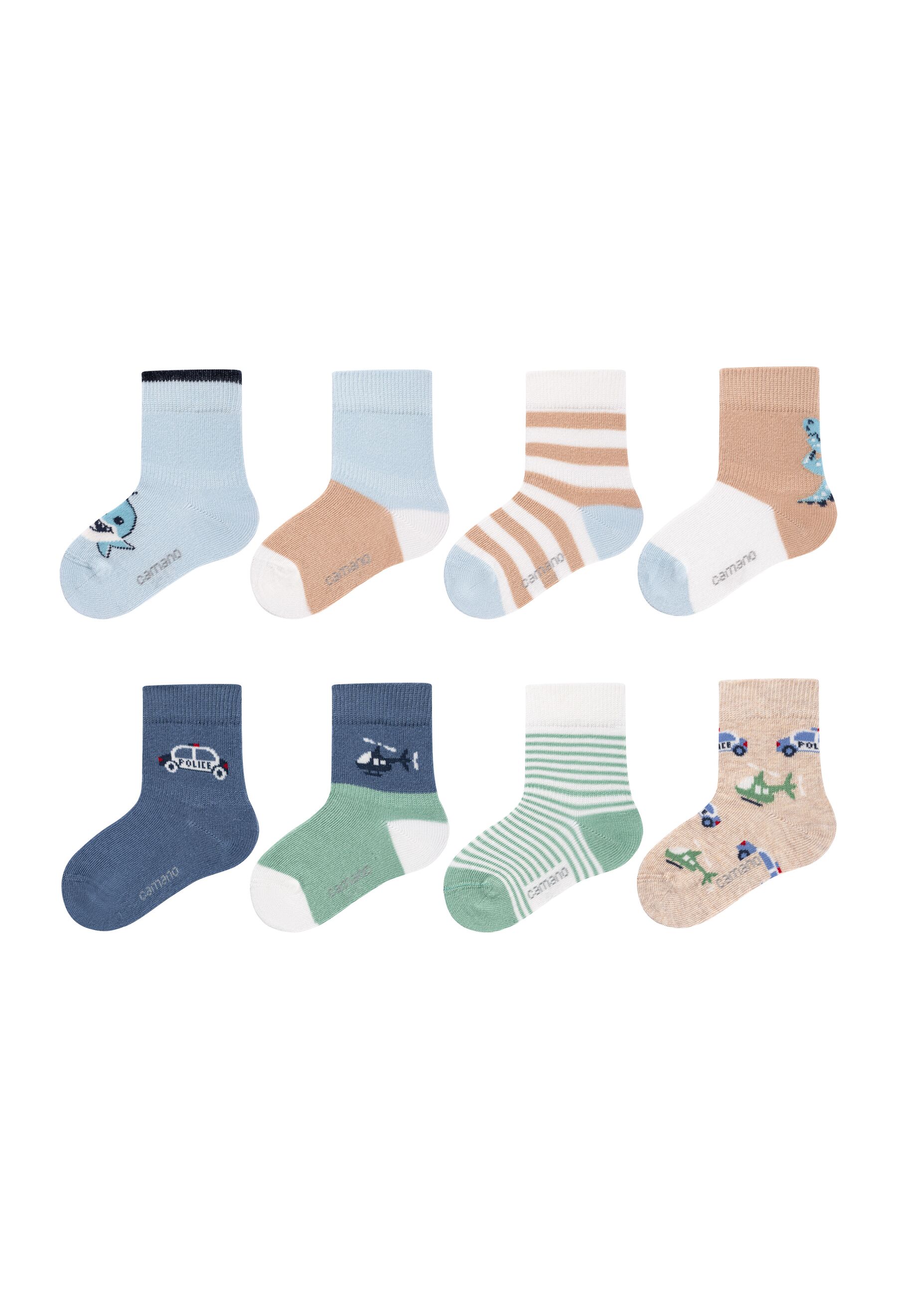 Camano Socken "8er Pack" 8er Pack Aus OCS zertifizierter Baumwolle, Ohne einengenden Gummibund