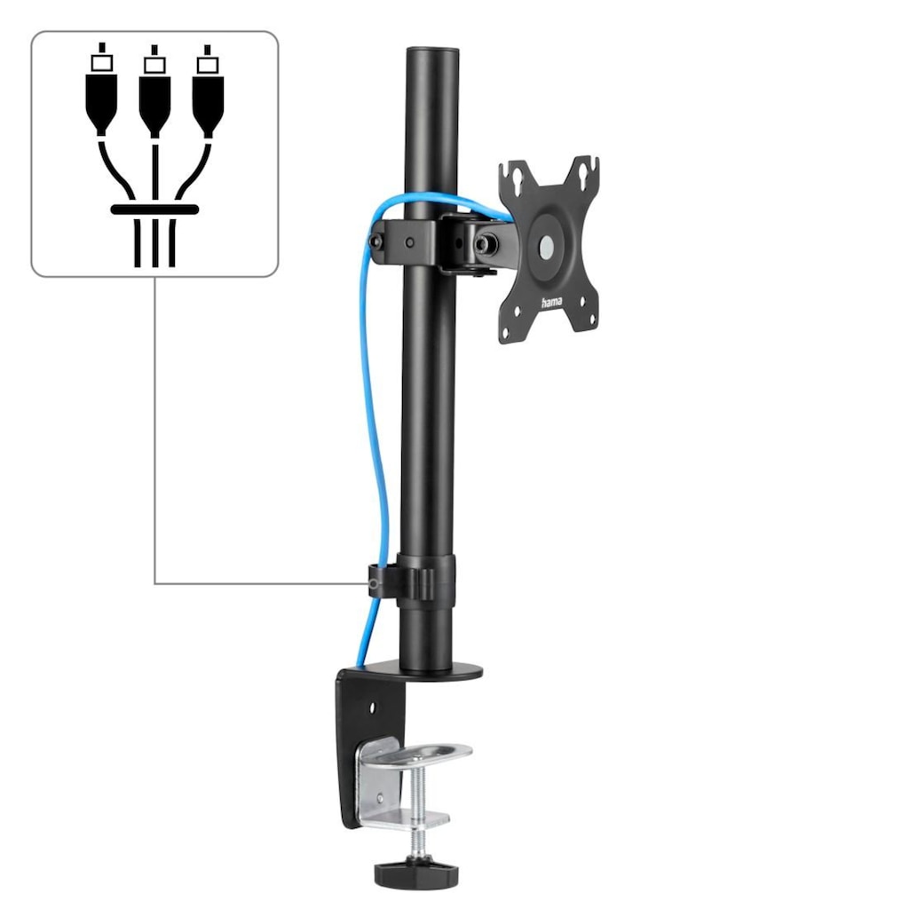 Hama Monitor-Halterung »Bildschirm Halterung, 33-81 cm(13"-32") Schwarz«, bis 81 cm Zoll