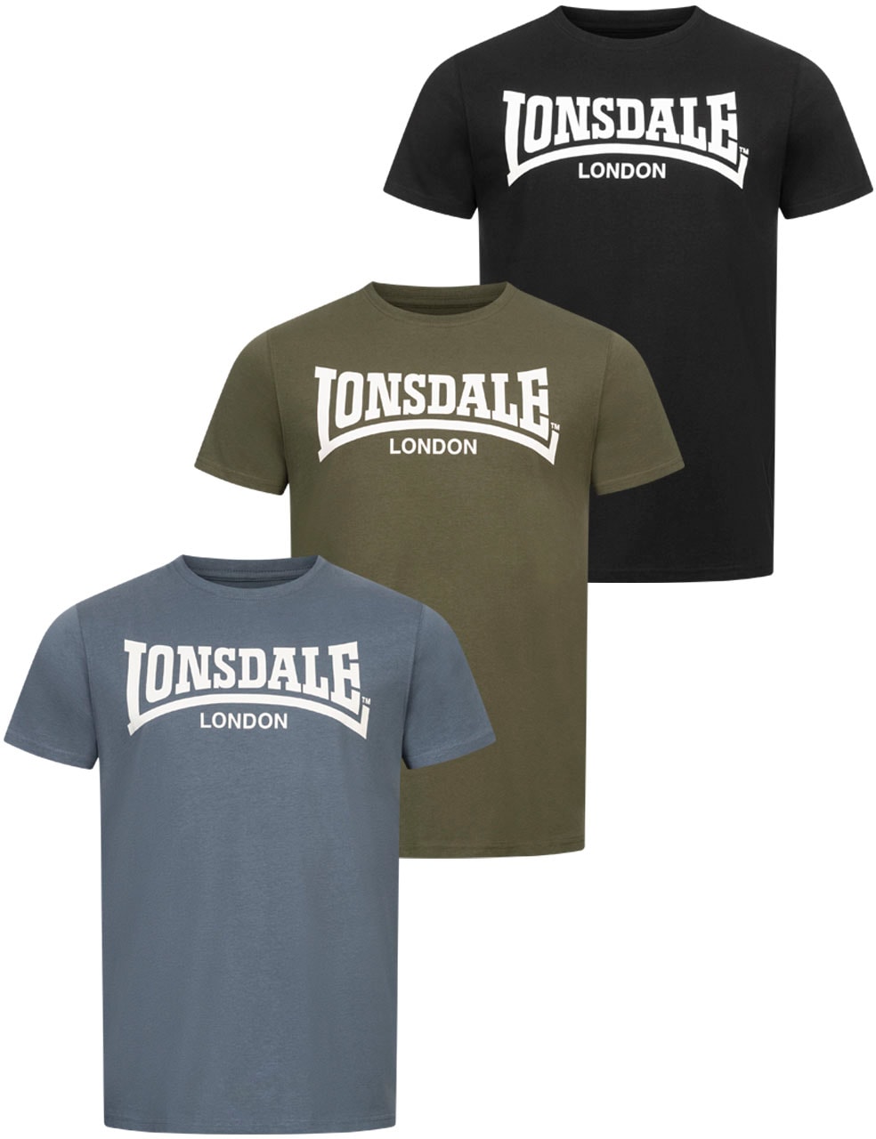 Lonsdale T-Shirt "HINSTOCK", (Packung, 3 tlg.) günstig online kaufen