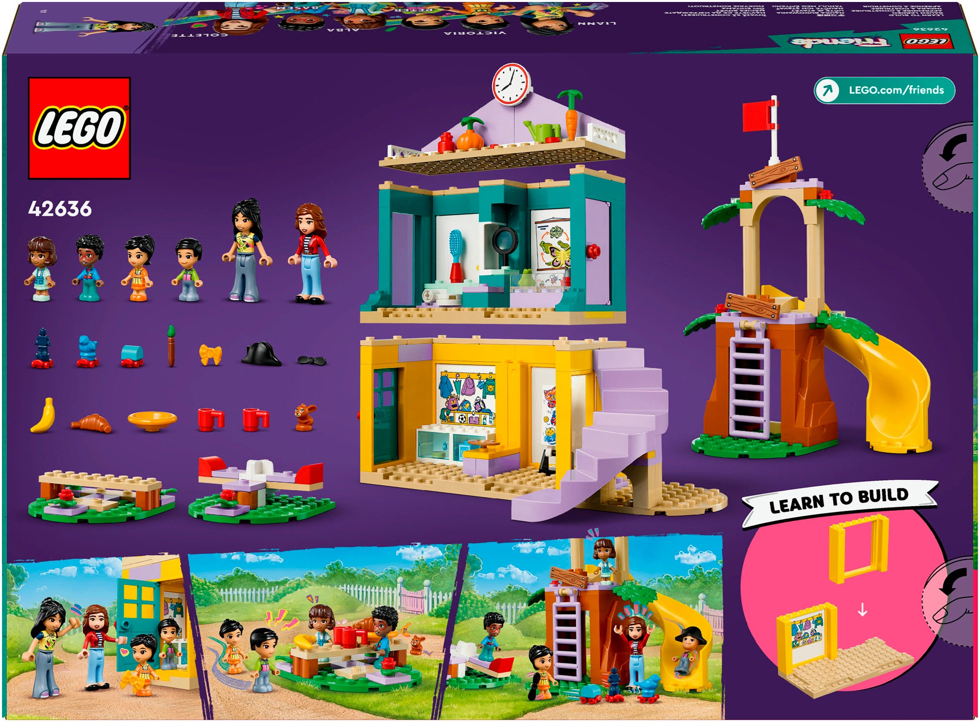 LEGO® Konstruktionsspielsteine »Heartlake City Kindergarten (42636), LEGO Friends«, (239 St.), Made in Europe