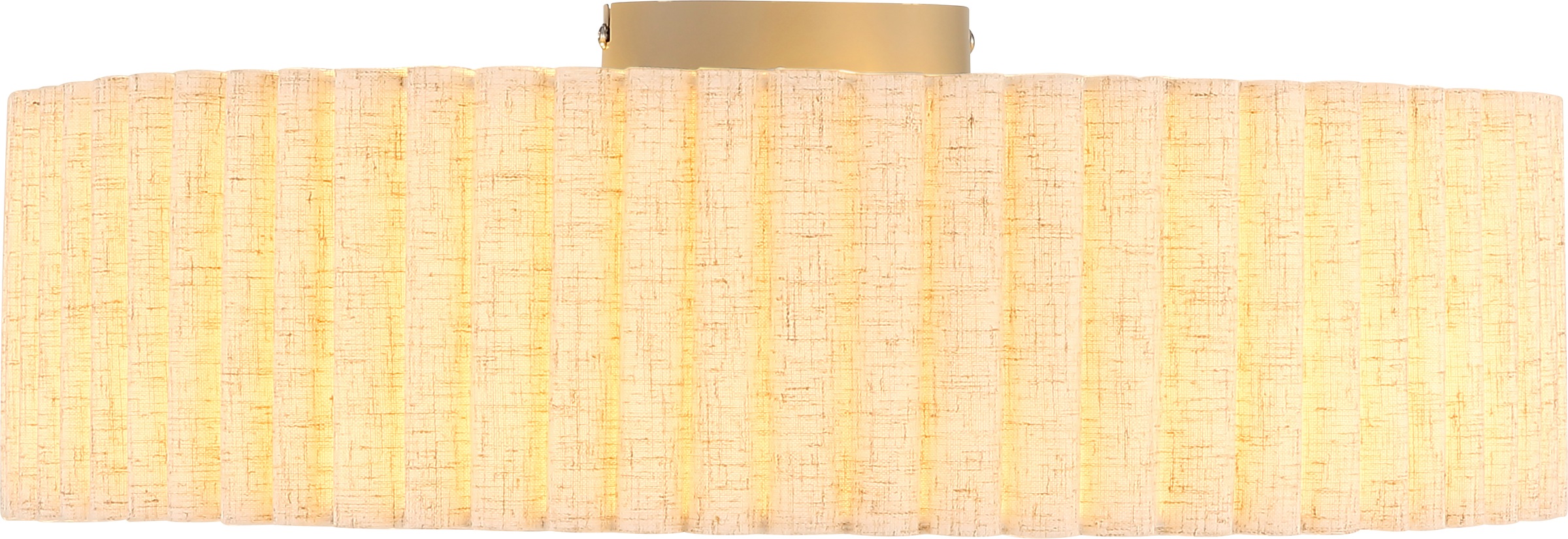 GLOBO LIGHTING Deckenleuchte »JANNIE« E27 1 Stk. Runde Deckenleuchte mit Holz & Leinen, warm & gemütlich