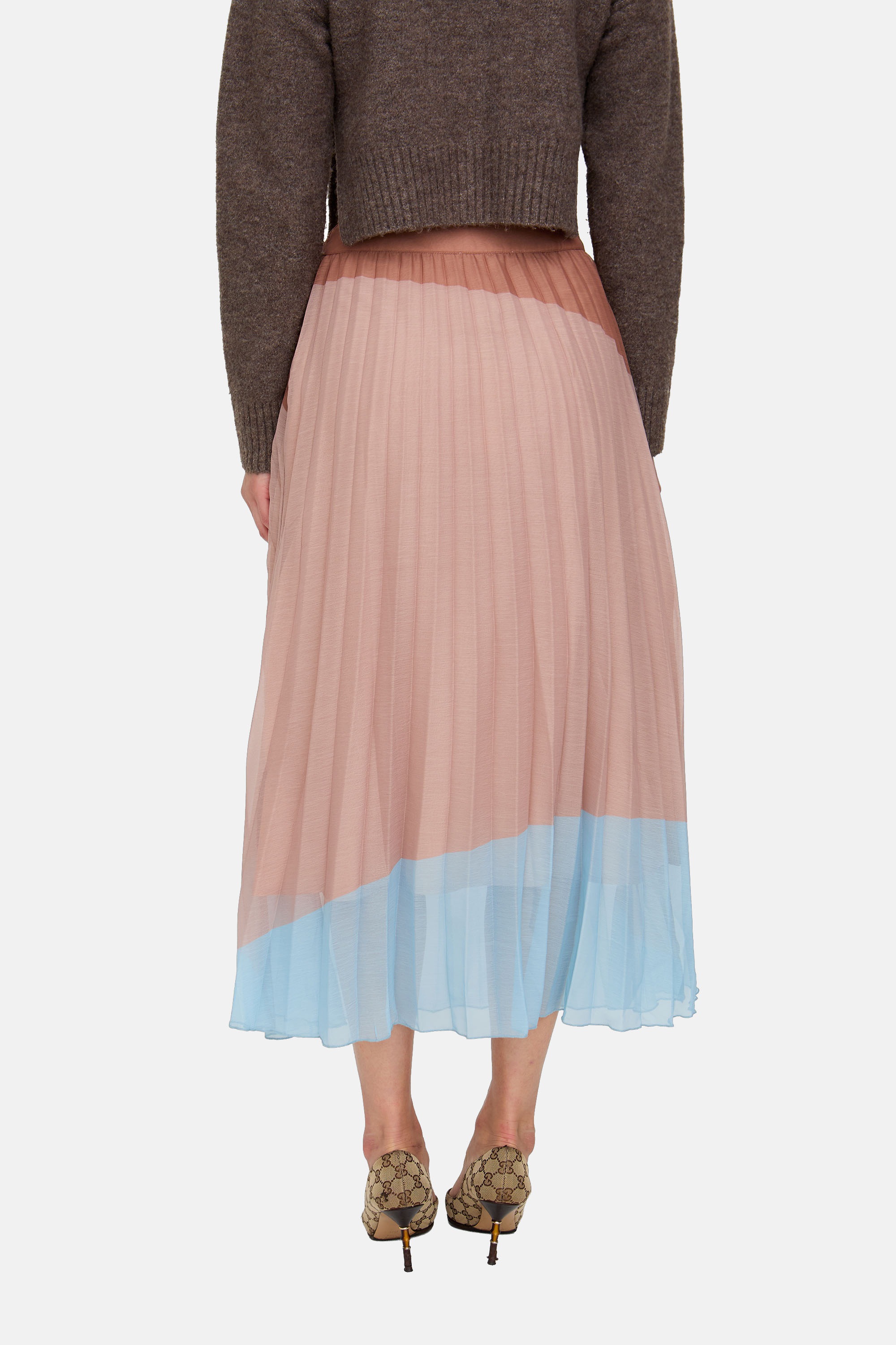Lily and Lionel Midirock »Ladbarn Colour Block Pleated Maxi Skirt In Multi Damen«