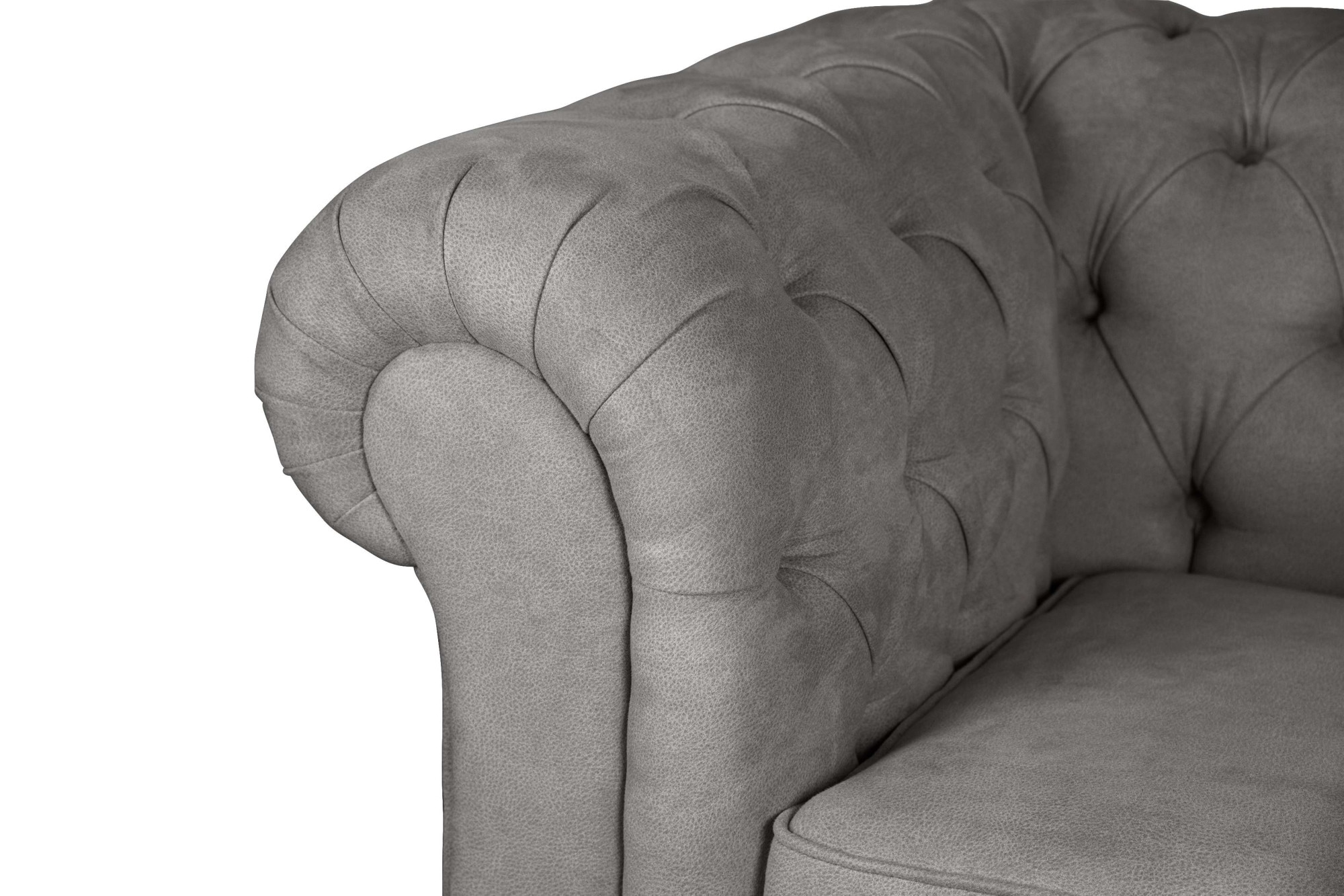 Home affaire 2-Sitzer »CHARENTE, Chesterfield-Sofa, Wellenfederung, Maße: B/T/H: 147/89/74 cm«, mit edler Knopfheftung und typischen Armlehnen