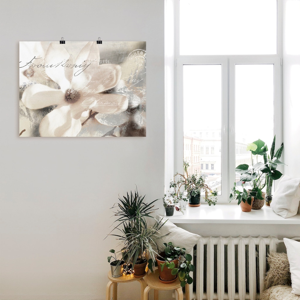 Artland Wandbild »Magnolie_Detail«, Blumenbilder, (1 St.)