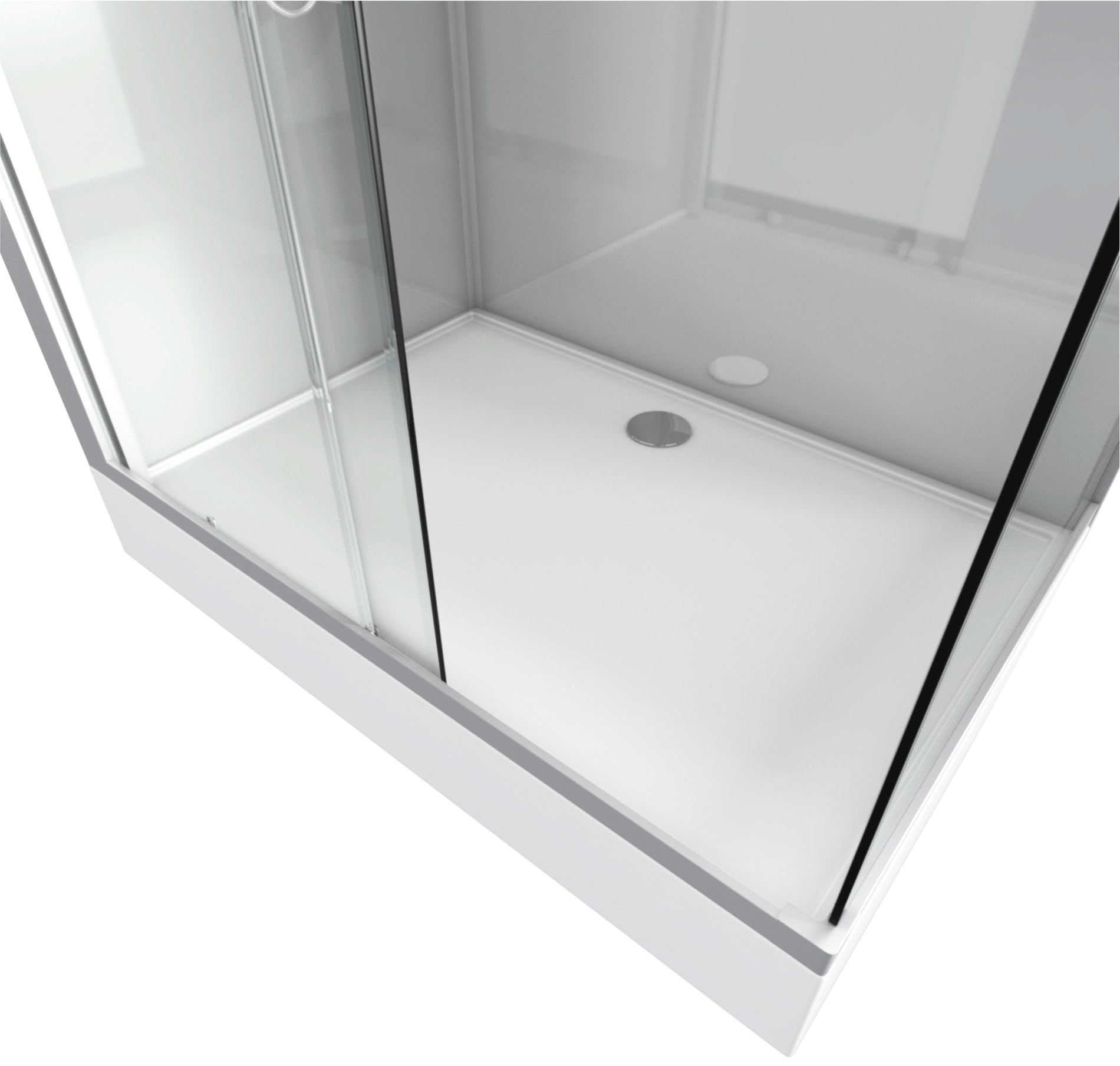 Marwell Komplettdusche »Grey River Rectangle«, inkl. Armaturen