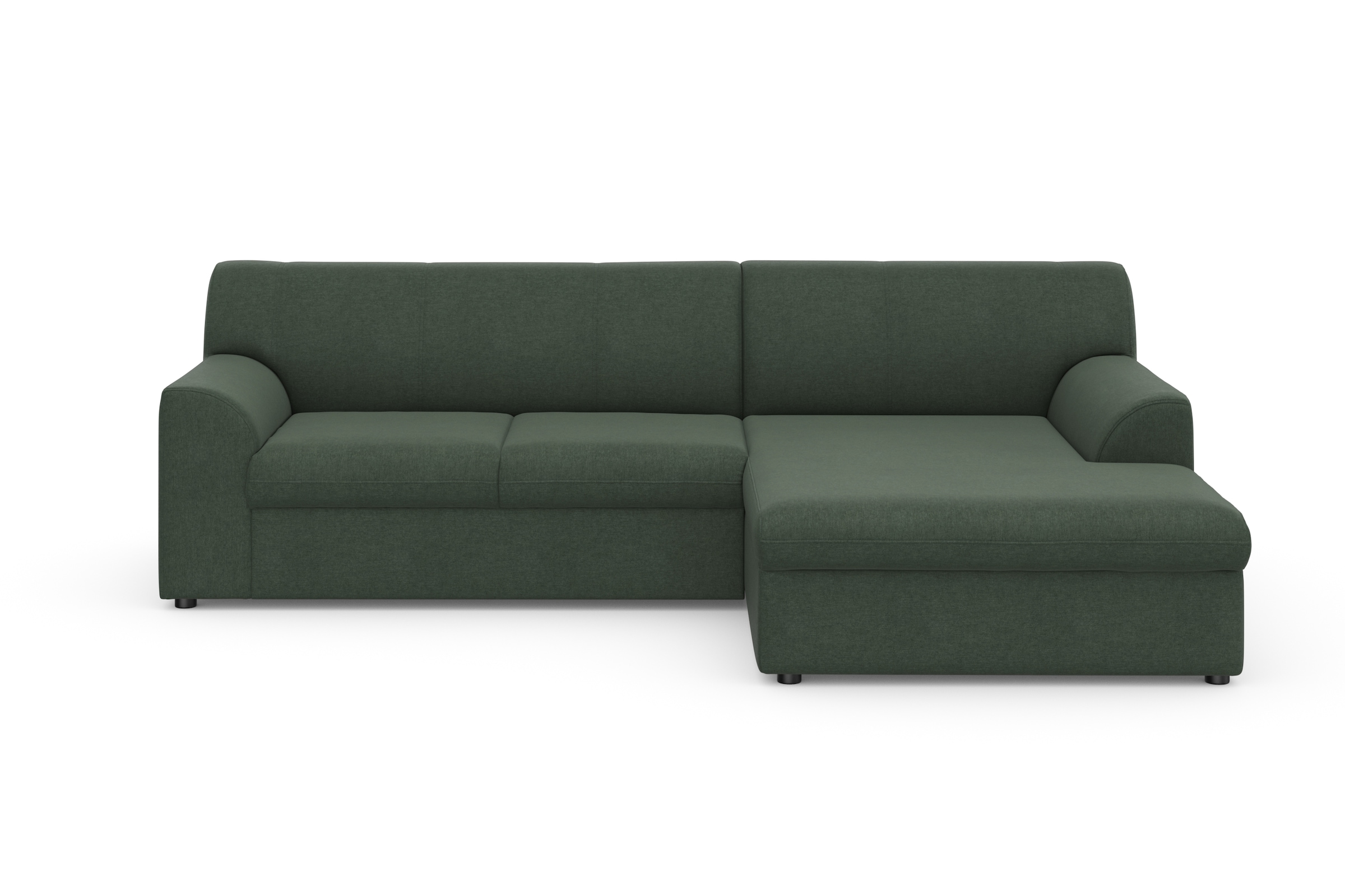 DOMO collection Ecksofa »Topper, elegant und zeitlos, kompaktes Stellmaß 245/155cm, L-Form«, mit Recamiere, wahlweise mit Schlaffunktion