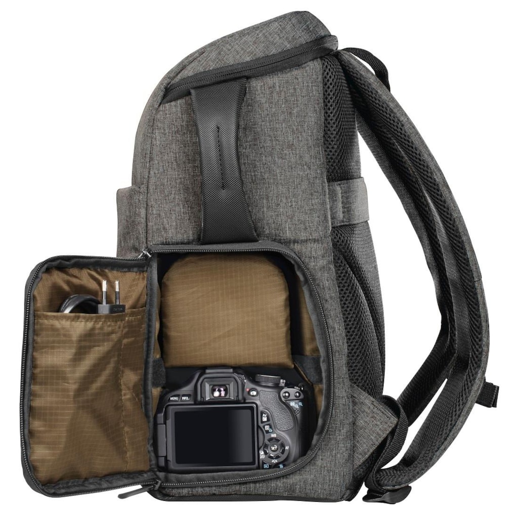 Hama Kameratasche »Kamera-Rucksack "Terra", 140, Grau Rucksack«