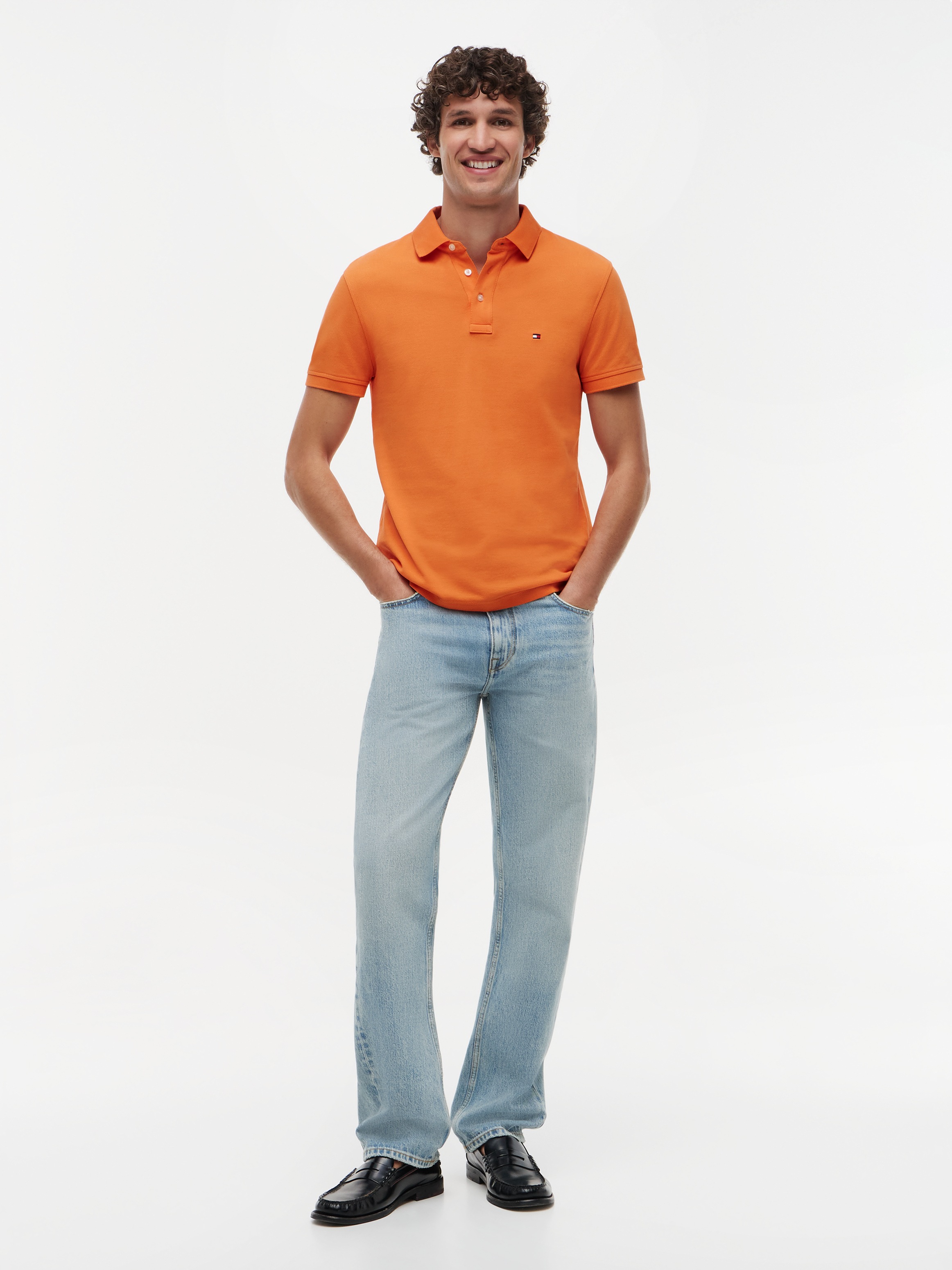 Tommy Hilfiger Poloshirt »1985 SLIM POLO« Markenstickerei, aus Baumwoll-Piqué